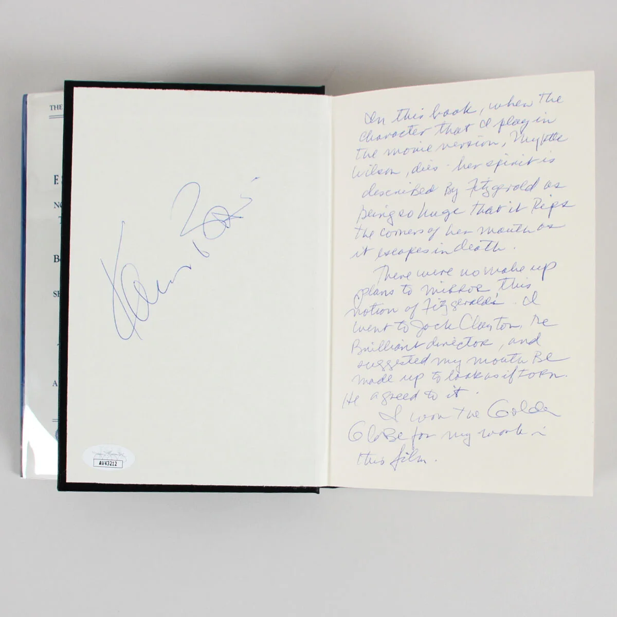 Karen Black Signed Book The Great Gatsby - COA JSA, image 4