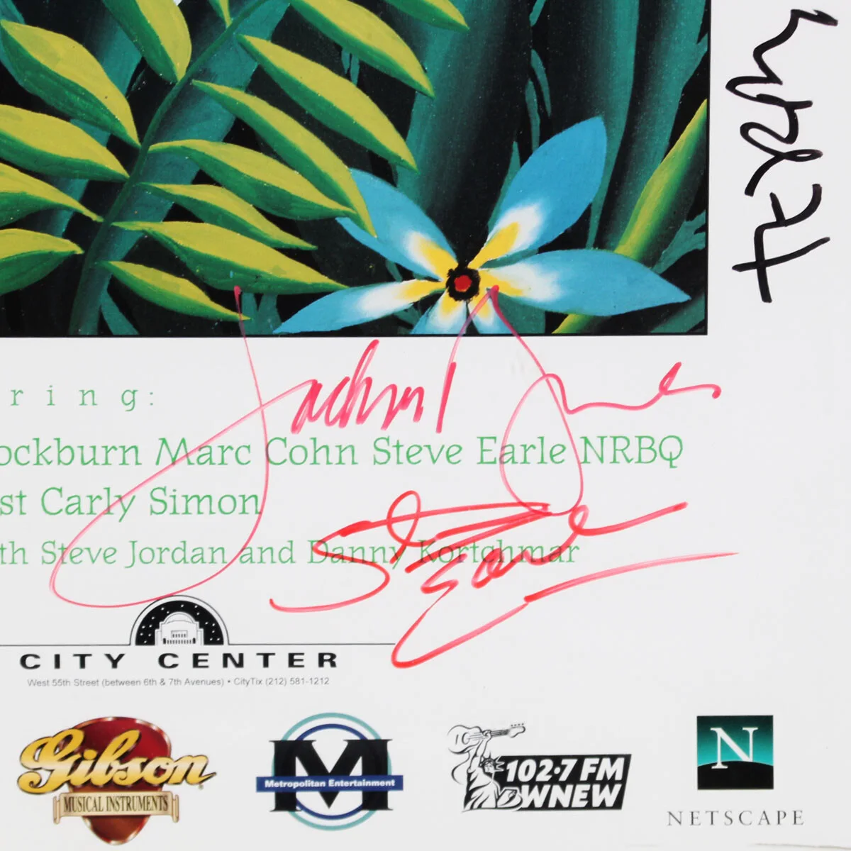 Rainforest Alliance Signed Poster 1990's Music Stars Jackson Browne, Rosanne ..., изображение 3