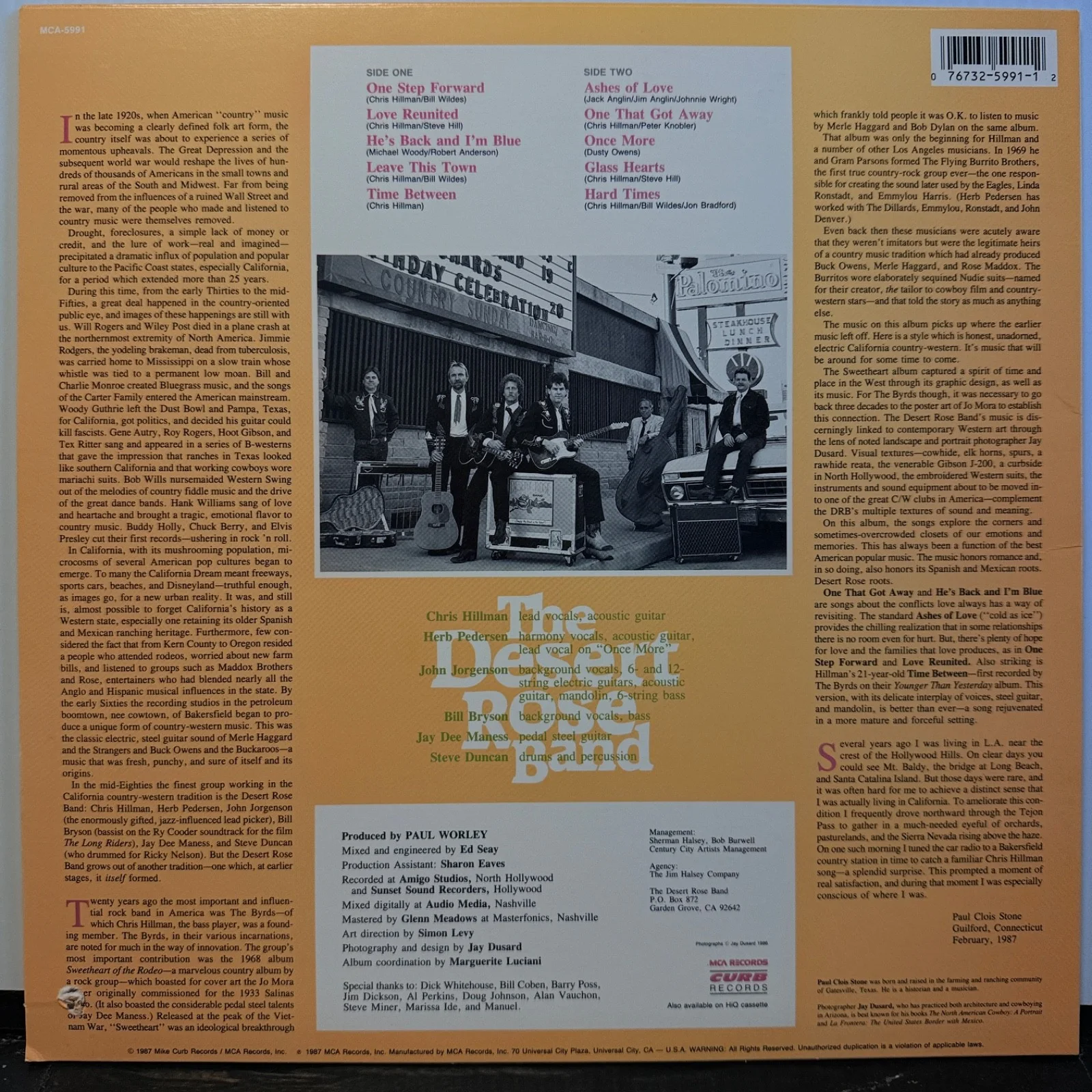 AUTOGRAPHED Desert Rose Band AUTOGRAPHED BY ALL 6 TO MIRO! MCA-5991 VINYL NM, изображение 2