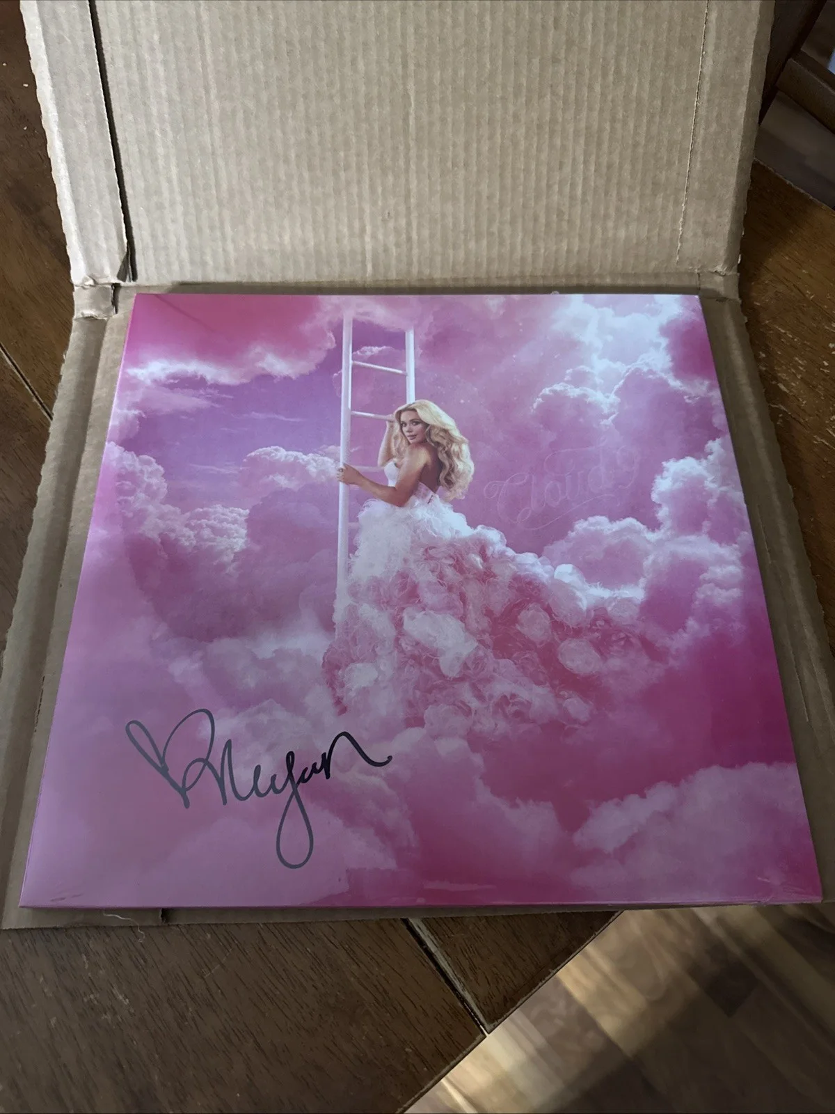 MEGAN MORONEY Cloud 9: Megan's Signature Pink Signed Vinyl LP In Hand, Fast📦, изображение 4