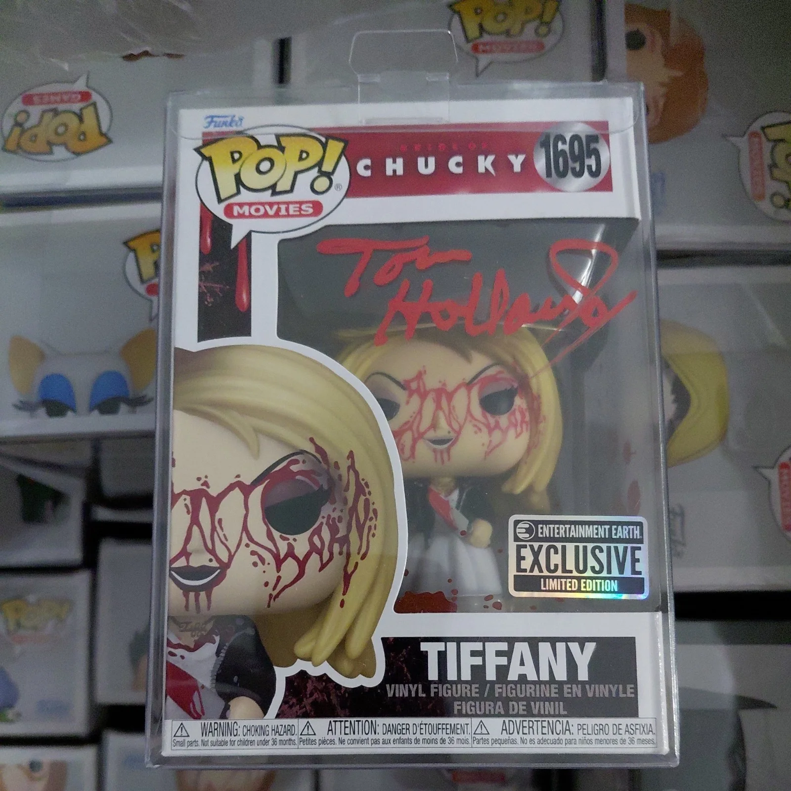 tom Holland — Tom Holland Autographed Signed TIFFANY Chucky Child's Play Funko Pop #1695, image 2