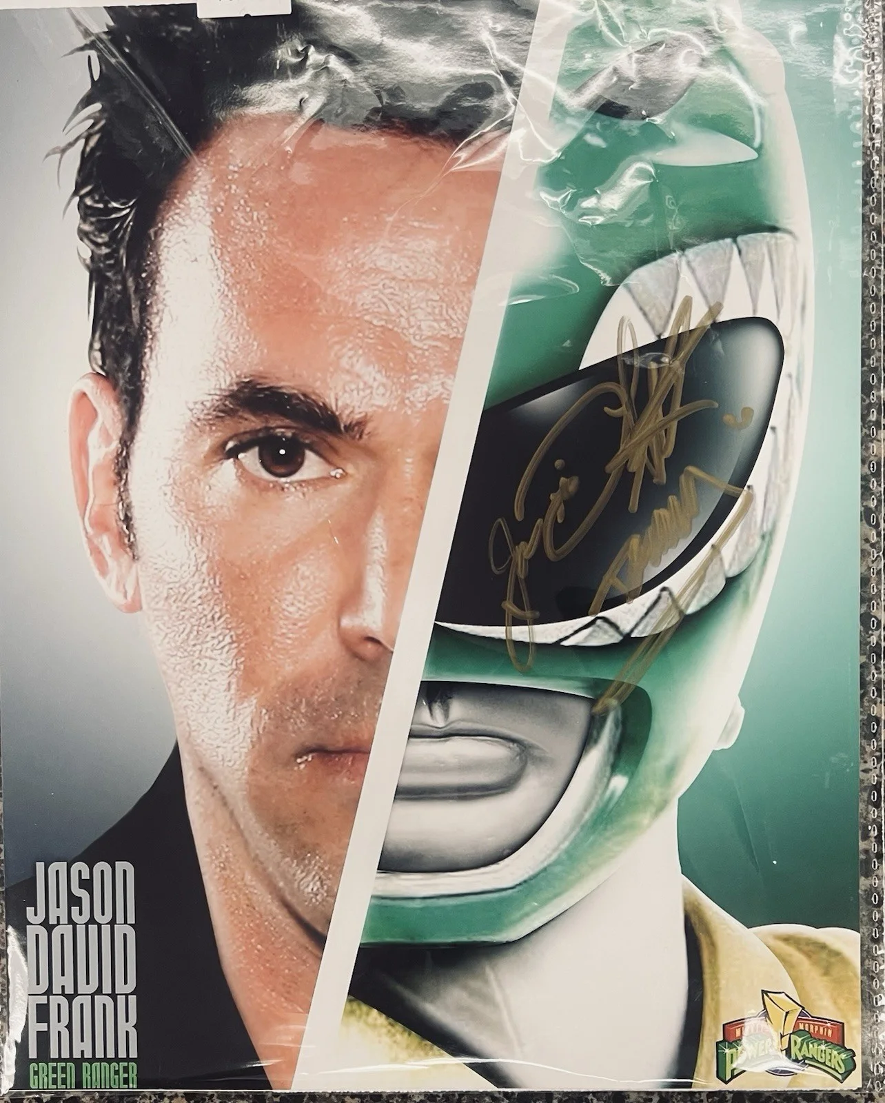 Jason David Frank — Jason David Frank Green Ranger Power Rangers Autographed 4x6 Photo