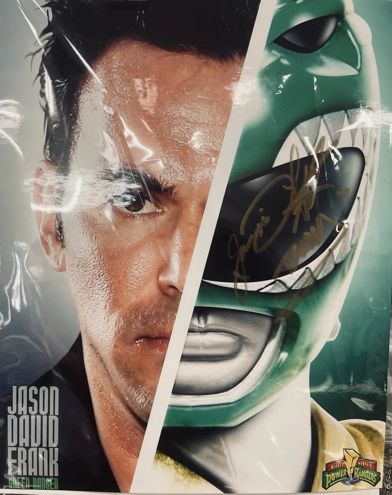 Jason David Frank — Jason David Frank Green Ranger Power Rangers Autographed 4x6 Photo, image 2