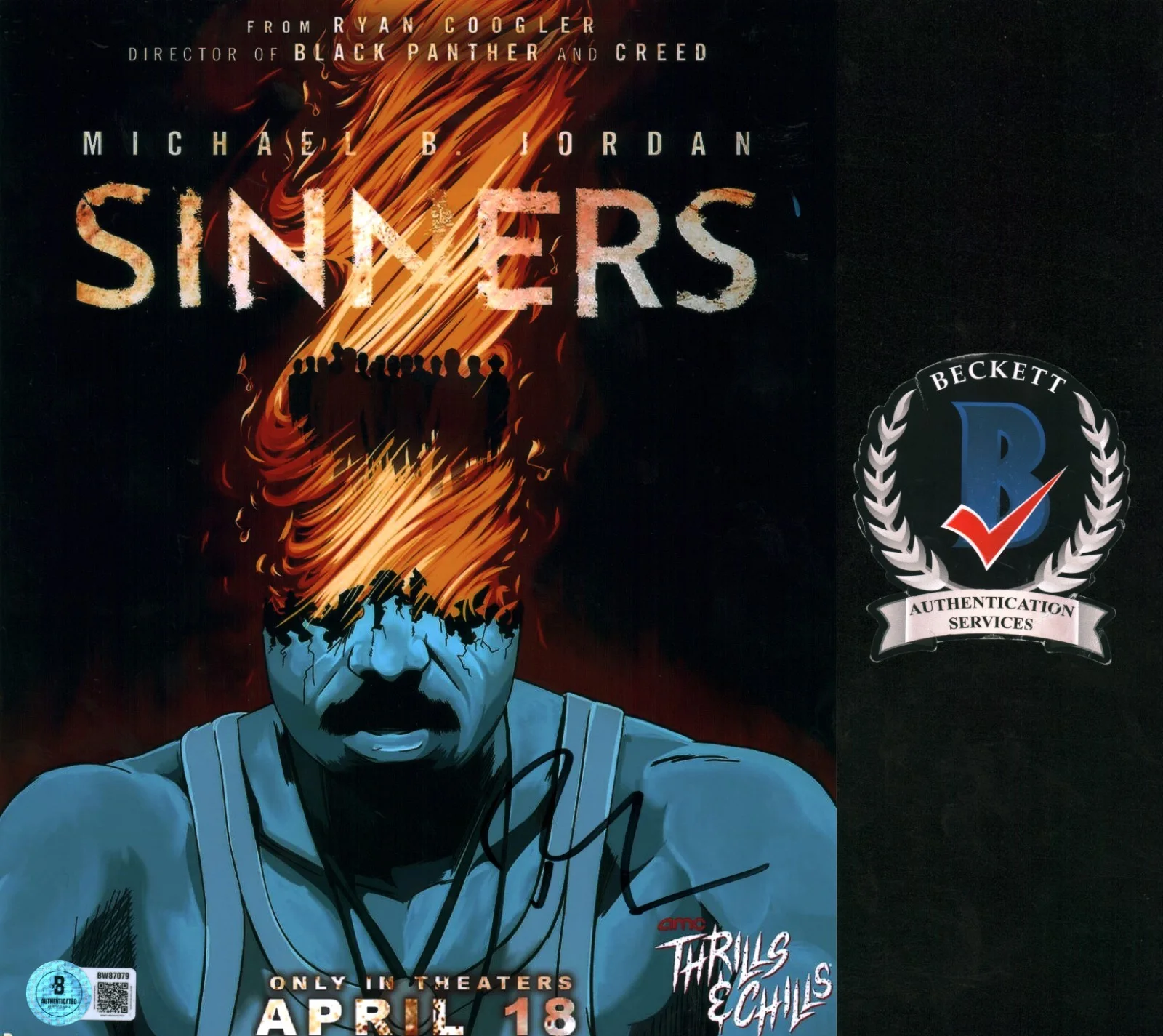 ryan coogler — Ryan Coogler SIGNED Sinners Director Acclaimed Legend 8X10 Photo Poster COA BAS