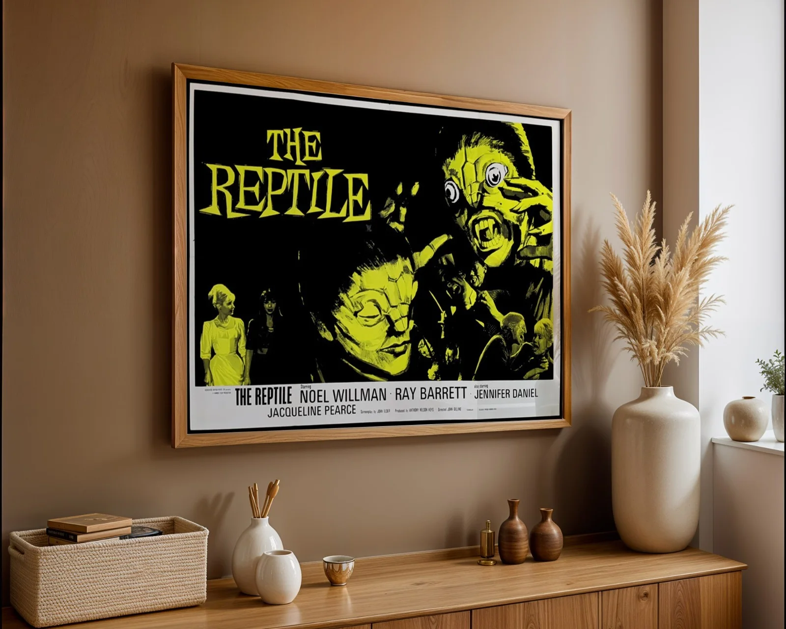 The Reptile - 1966 Hammer Gothic Horror Film Restored 30" x 40" UK Quad Poster, изображение 3