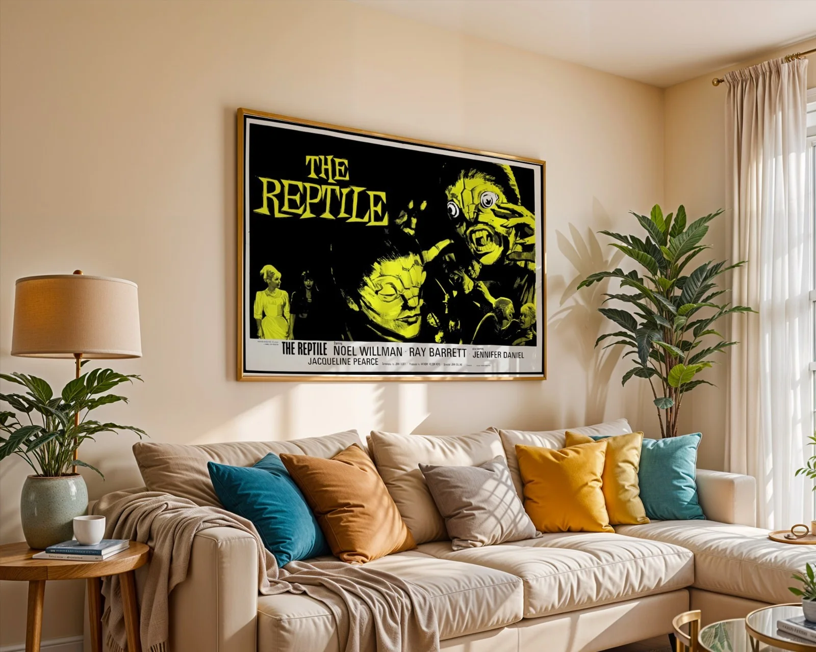 The Reptile - 1966 Hammer Gothic Horror Film Restored 30" x 40" UK Quad Poster, изображение 5
