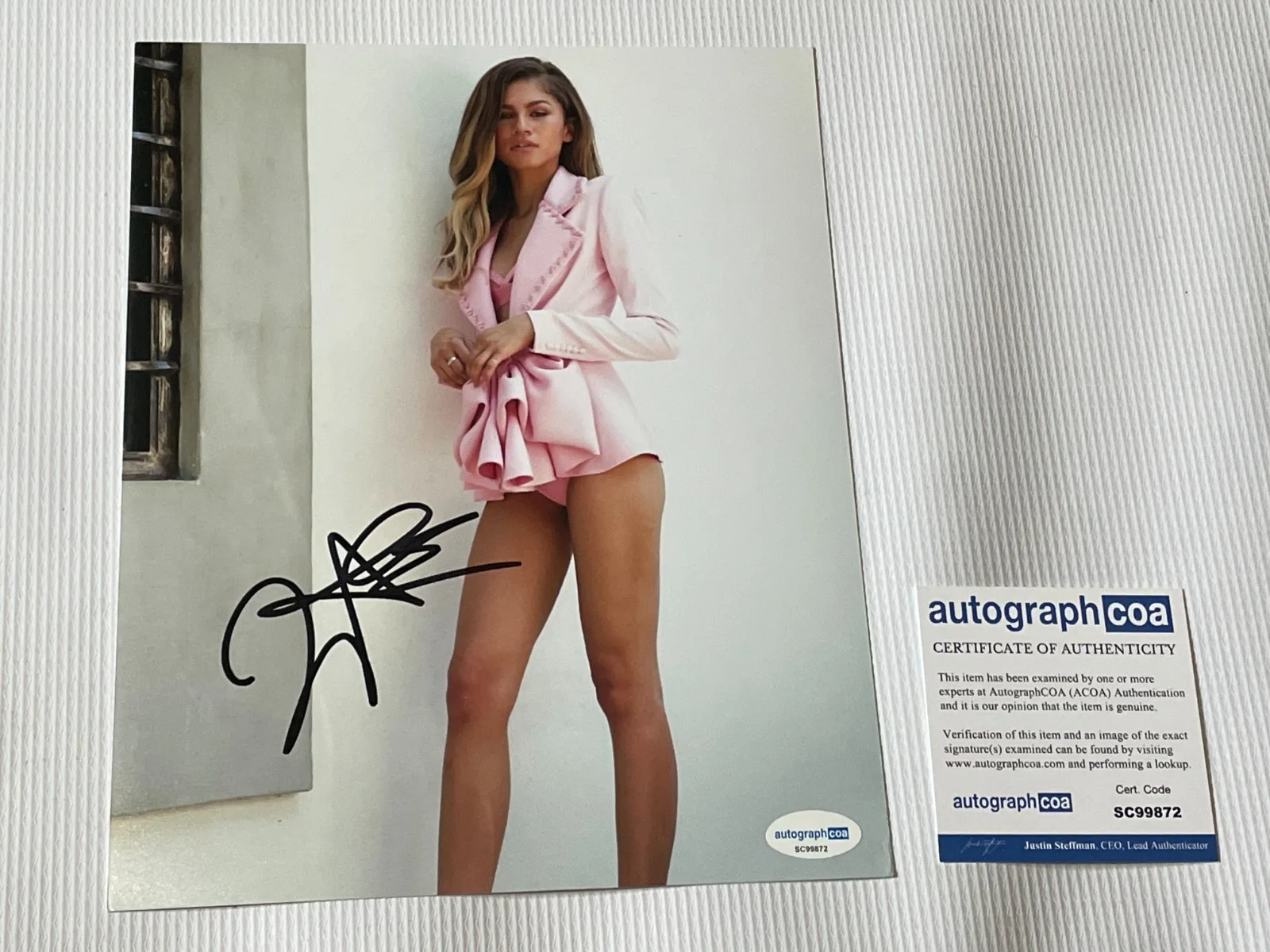 Zendaya — Zendaya Signed Autographed 8x10 Sexy Pose Photo AutographCoa