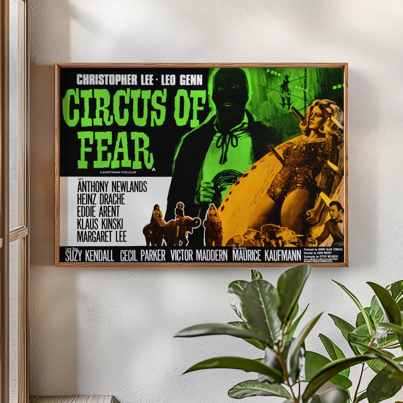 Circus Of Fear - 1966 Horror / Crime Film Restored 30" x 40" UK Quad Poster, изображение 2