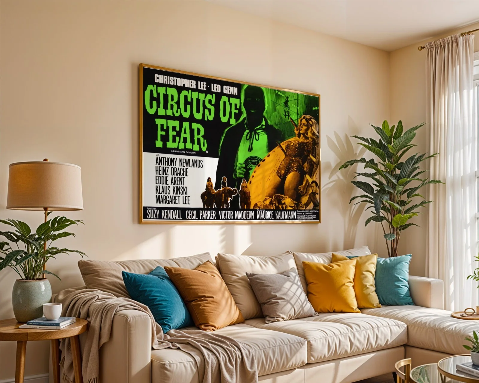 Circus Of Fear - 1966 Horror / Crime Film Restored 30" x 40" UK Quad Poster, изображение 5