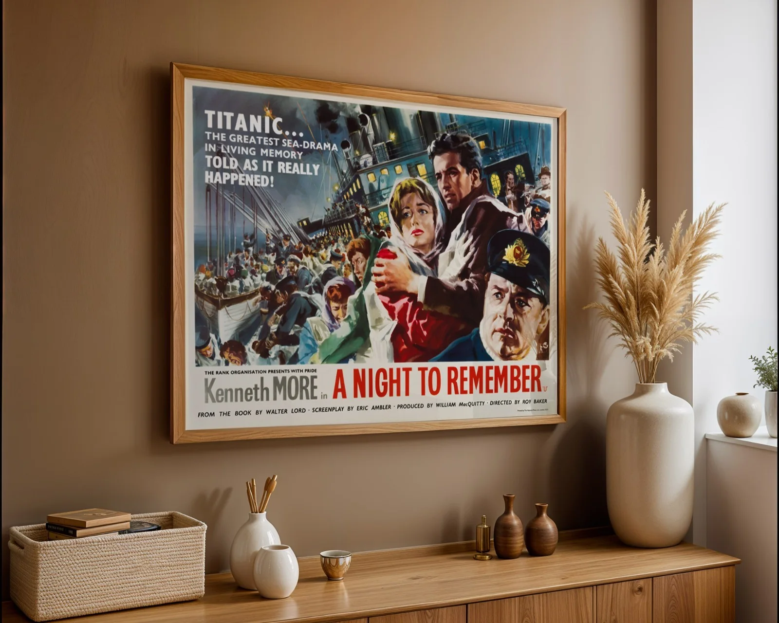 A Night To Remember - 1958 Titanic Drama Restored 30" x 40" UK Quad Poster, image 3