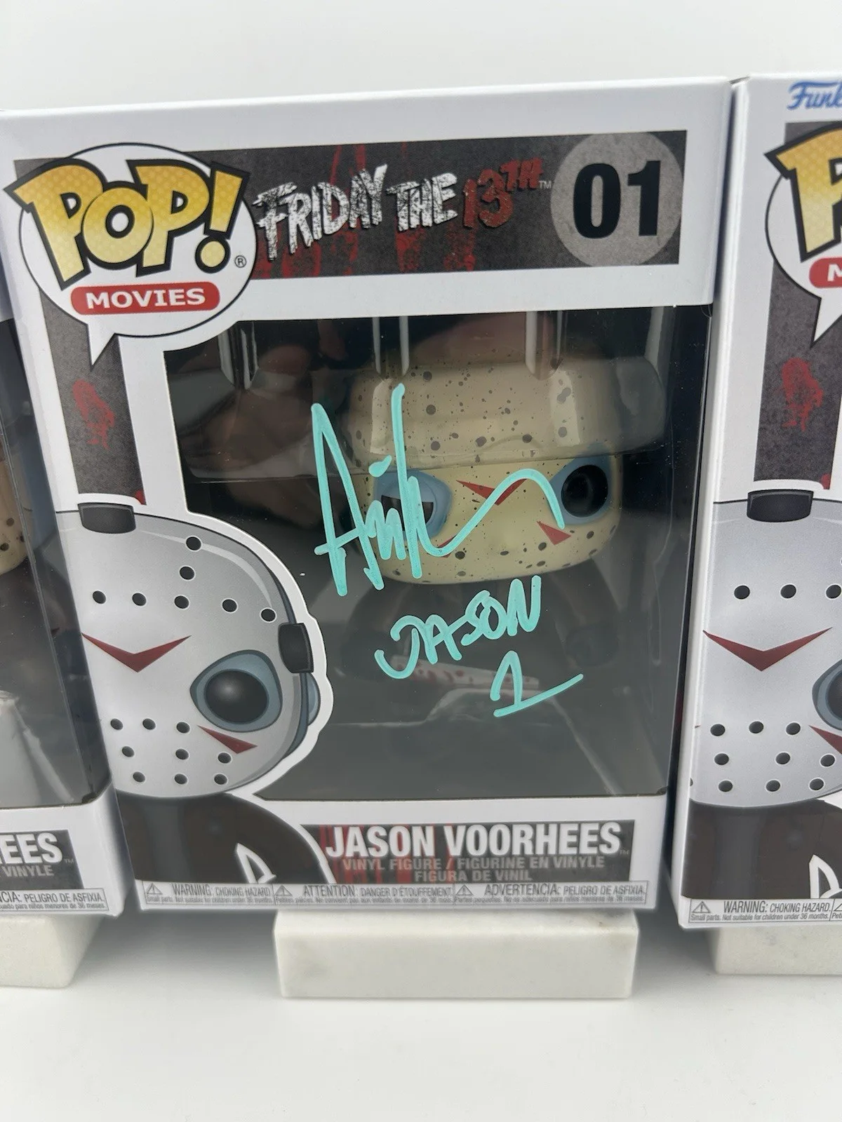 Ari Lehman Tom Morga Ken Kirzinger — Friday the 13th signed Jason funko Lot #01 Ari Lehman Tom Morga Ken Kirzinger OC, изображение 2