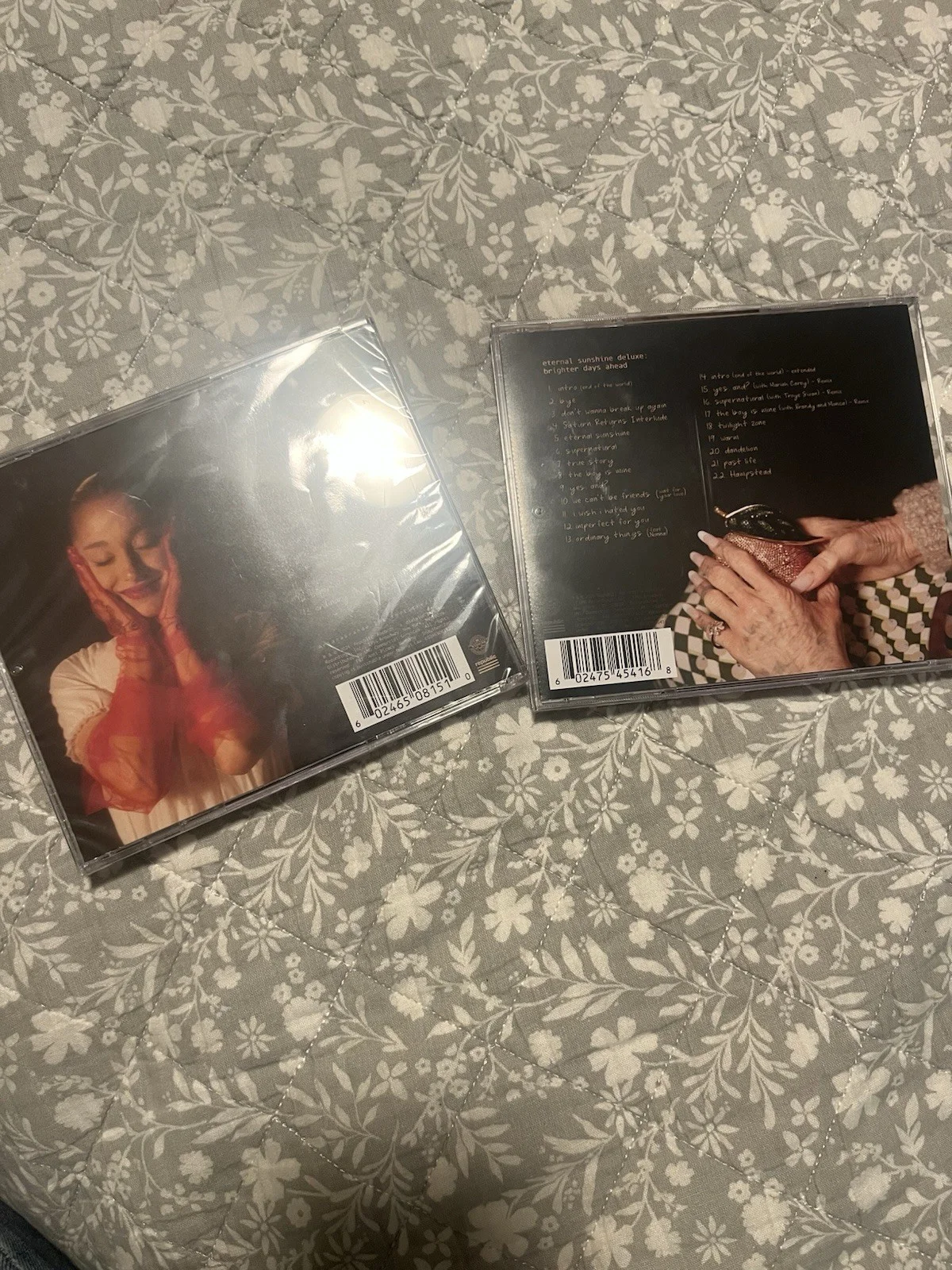 Two Signed Ariana Grande, Cds, Eternal Sunshine, And Brighter Days Ahead BUNDLE, image 2