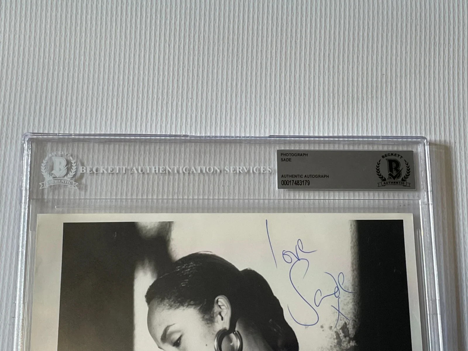 Sade (Singer) Signed Autographed 8x10 Press Photo Beckett Encapsulated, изображение 4