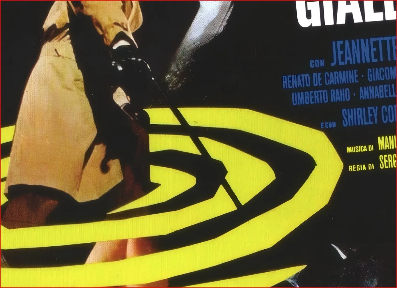 Sette Scialli Di Seta Gialla - 1972 Giallo Horror Film Soggettone Poster, изображение 5