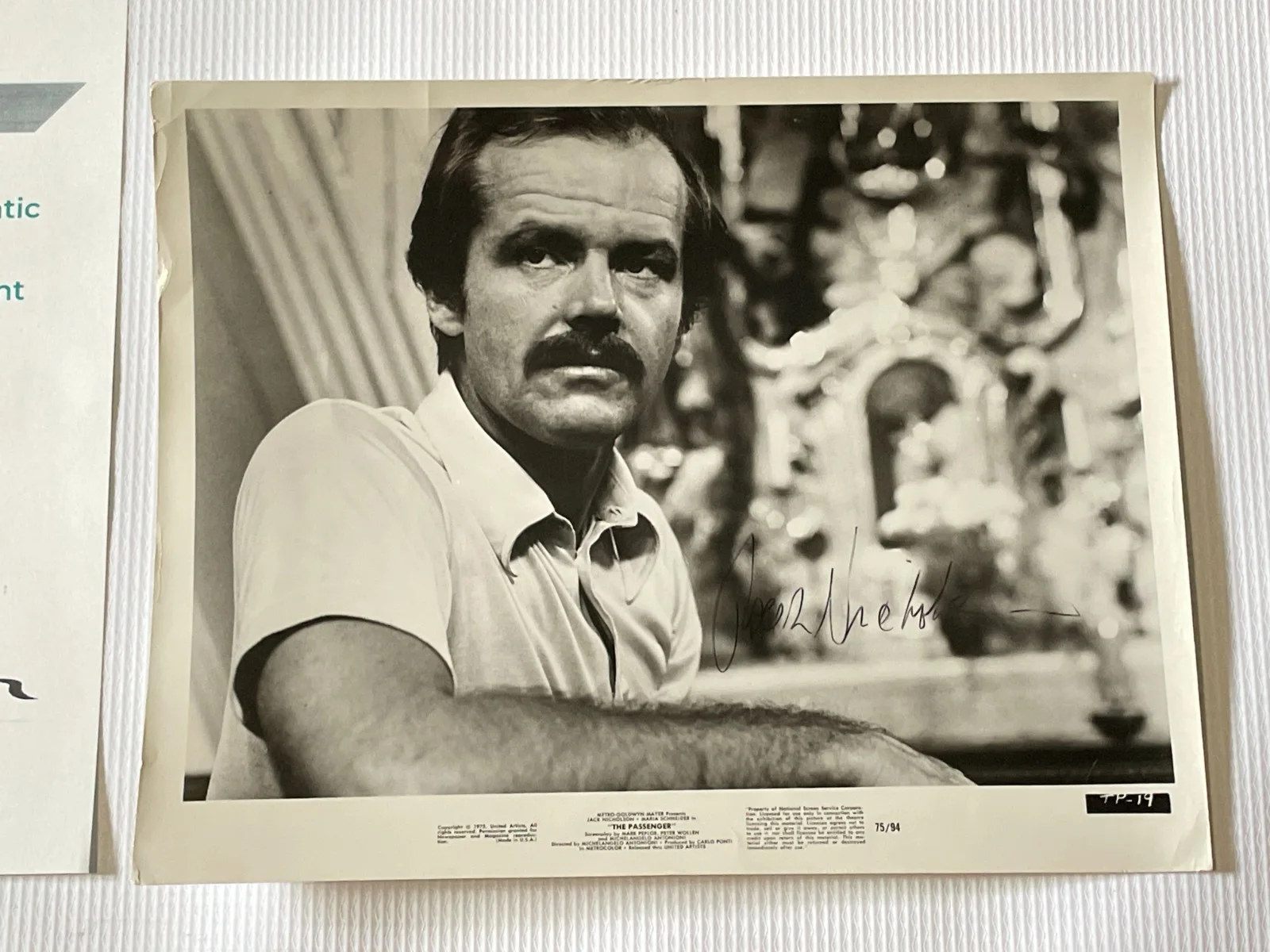 Jack Nicholson — Jack Nicholson Signed Autographed 8x10 "The Passenger" Press Photo SWAU LOA, image 2
