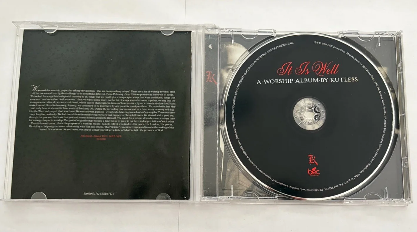 Kutless It Is Well A Worship Album 2012 Signed Autographed Tooth & Nail Records, изображение 3