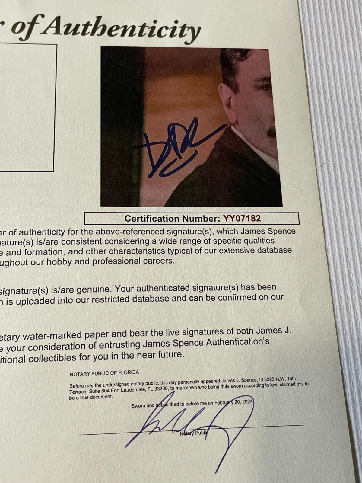 Daniel Day-Lewis — Daniel Day-Lewis Signed 8x10 "There Will Be Blood" Movie Photo JSA LOA, image 5