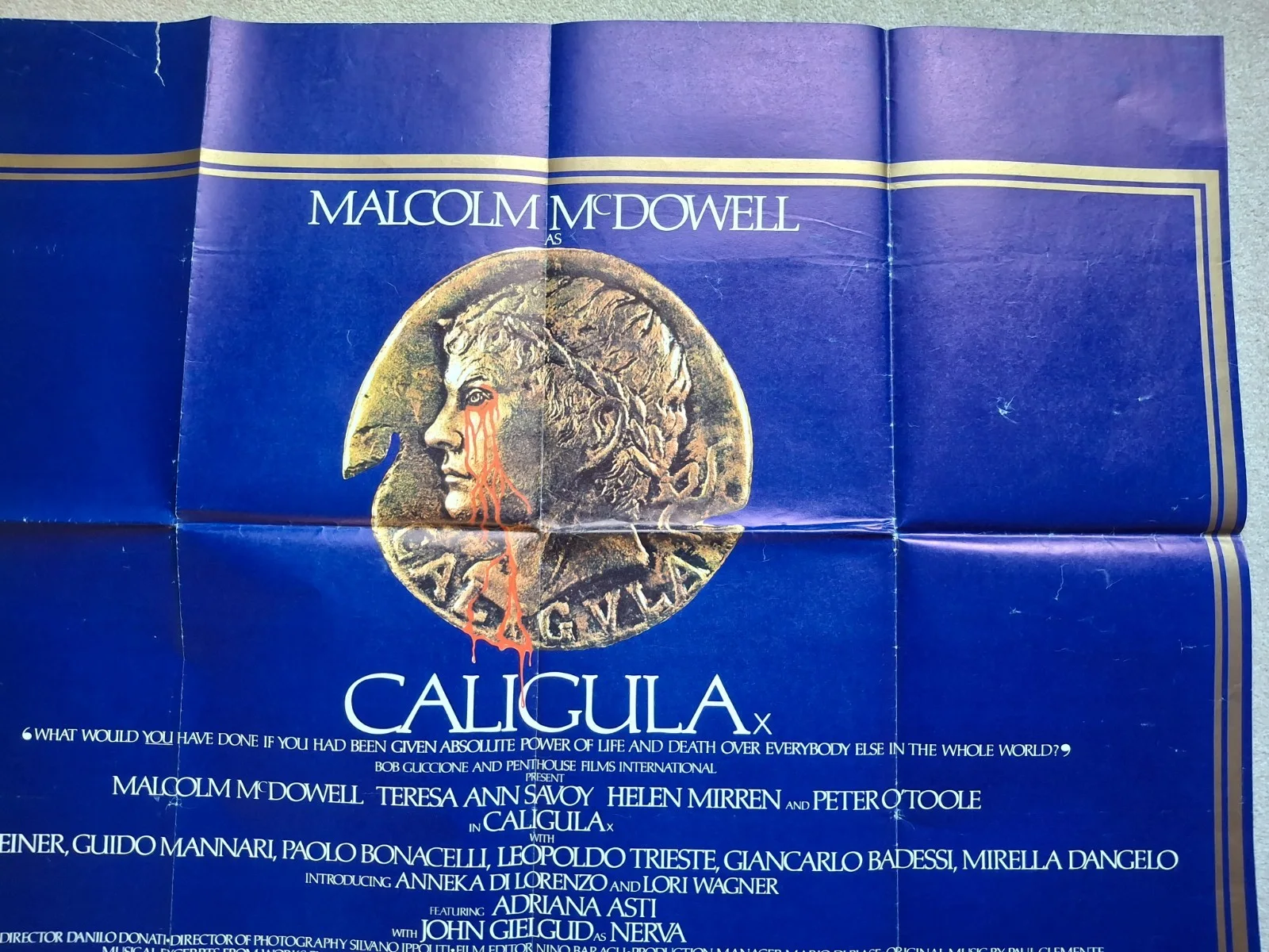 Caligula Original Film Cinema Movie Quad Poster Malcolm McDowell, изображение 4