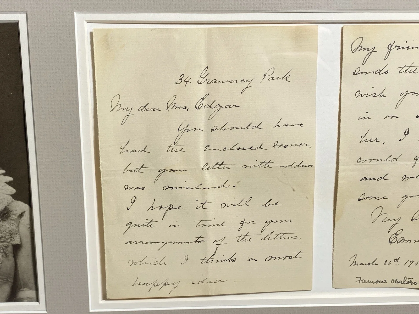 Singer Emma Cecilia Thursby Autograph Personal Letter With Photo 1902, image 3