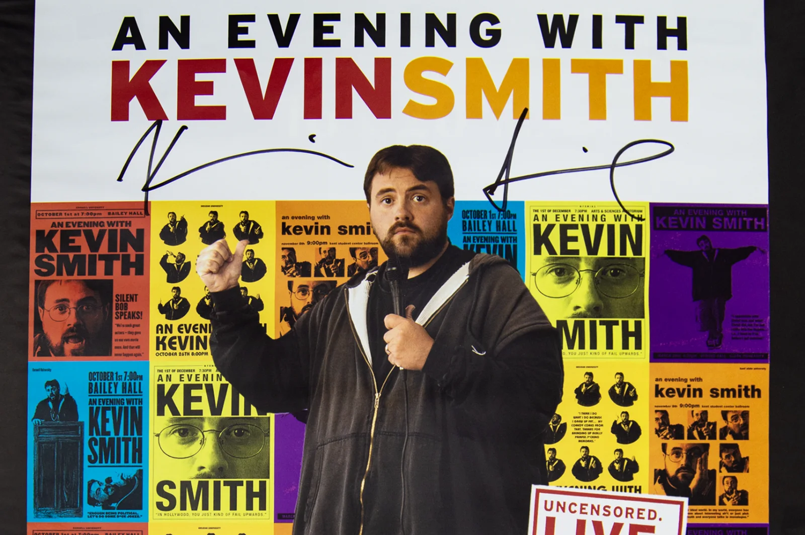 Kevin Smith — Kevin Smith Autographed 'An Evening With' 16x20 Poster, image 2