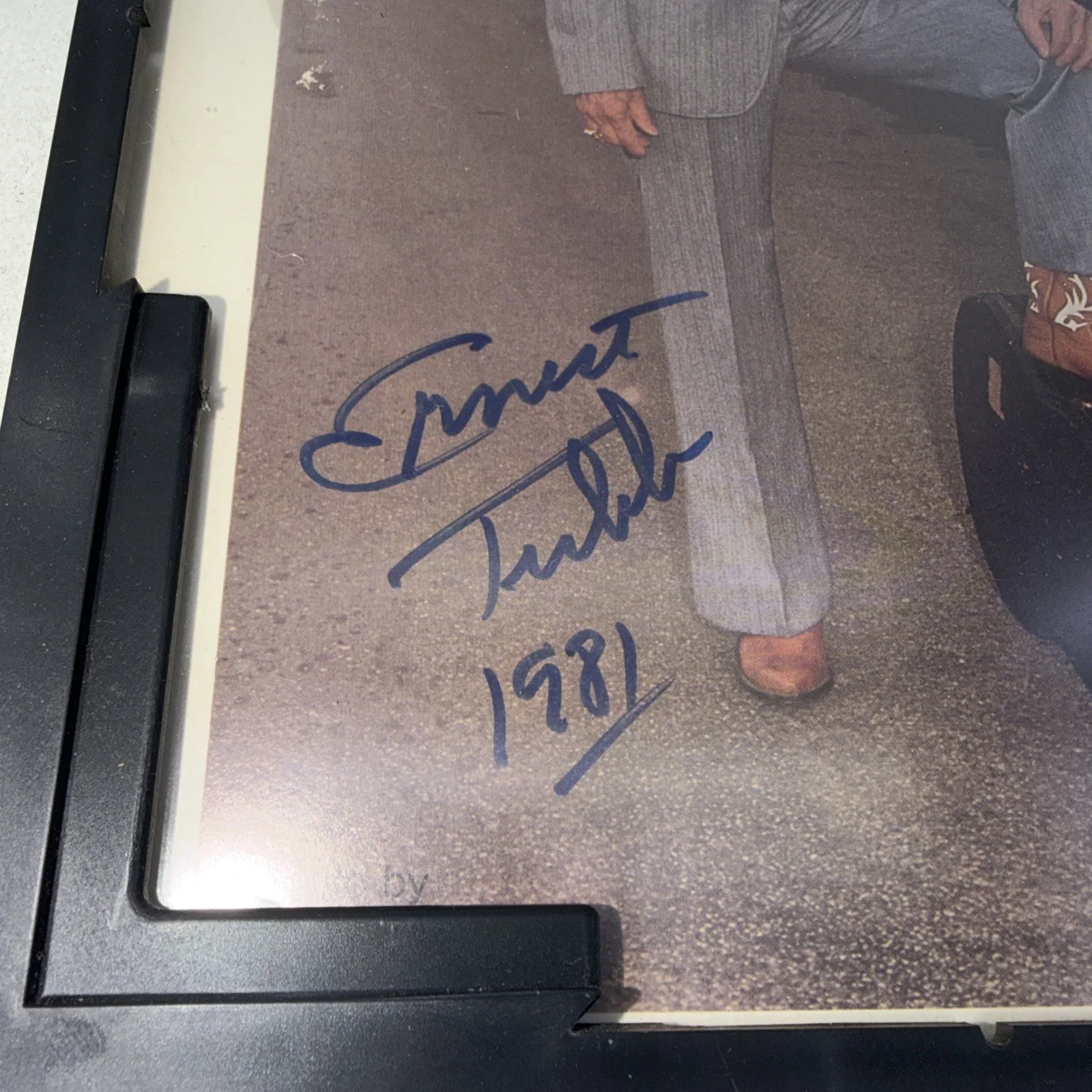 Ernest Tubb- Texas Troubadour Signed Framed Vintage Photograph 1981, изображение 2