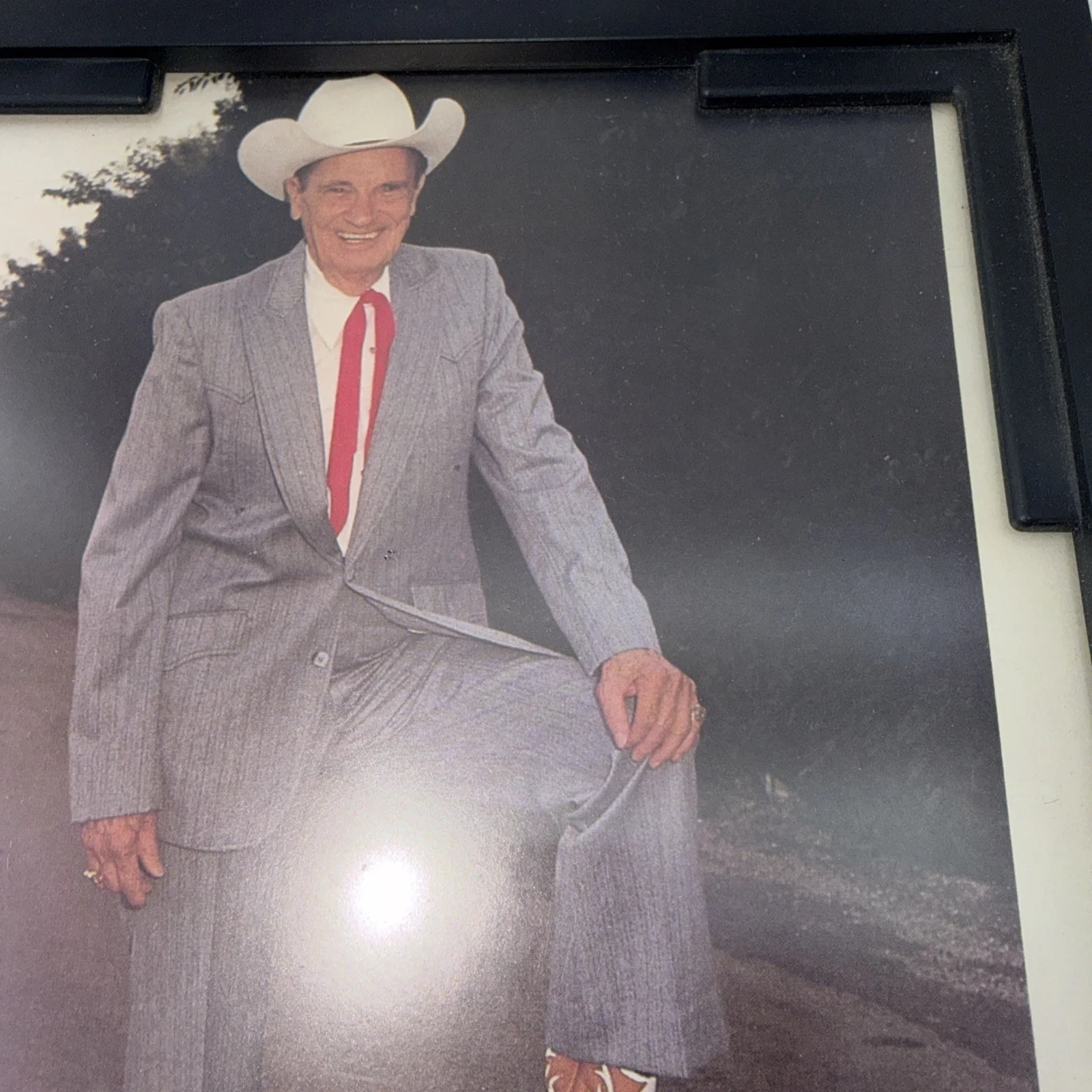Ernest Tubb- Texas Troubadour Signed Framed Vintage Photograph 1981, изображение 3