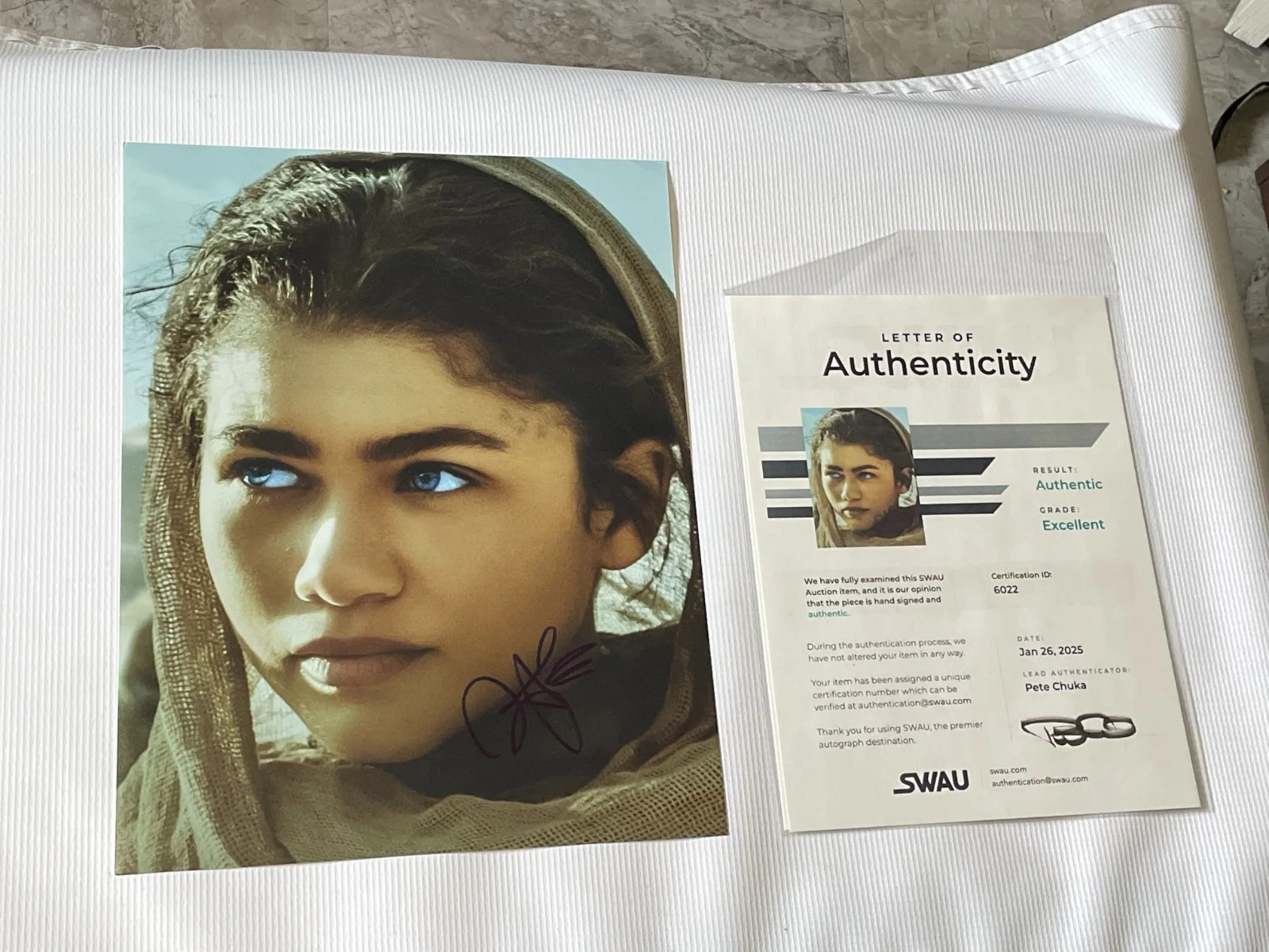 Zendaya — Zendaya Signed Autographed 11x14 Dune: Part 2 Movie Photo SWAU LOA