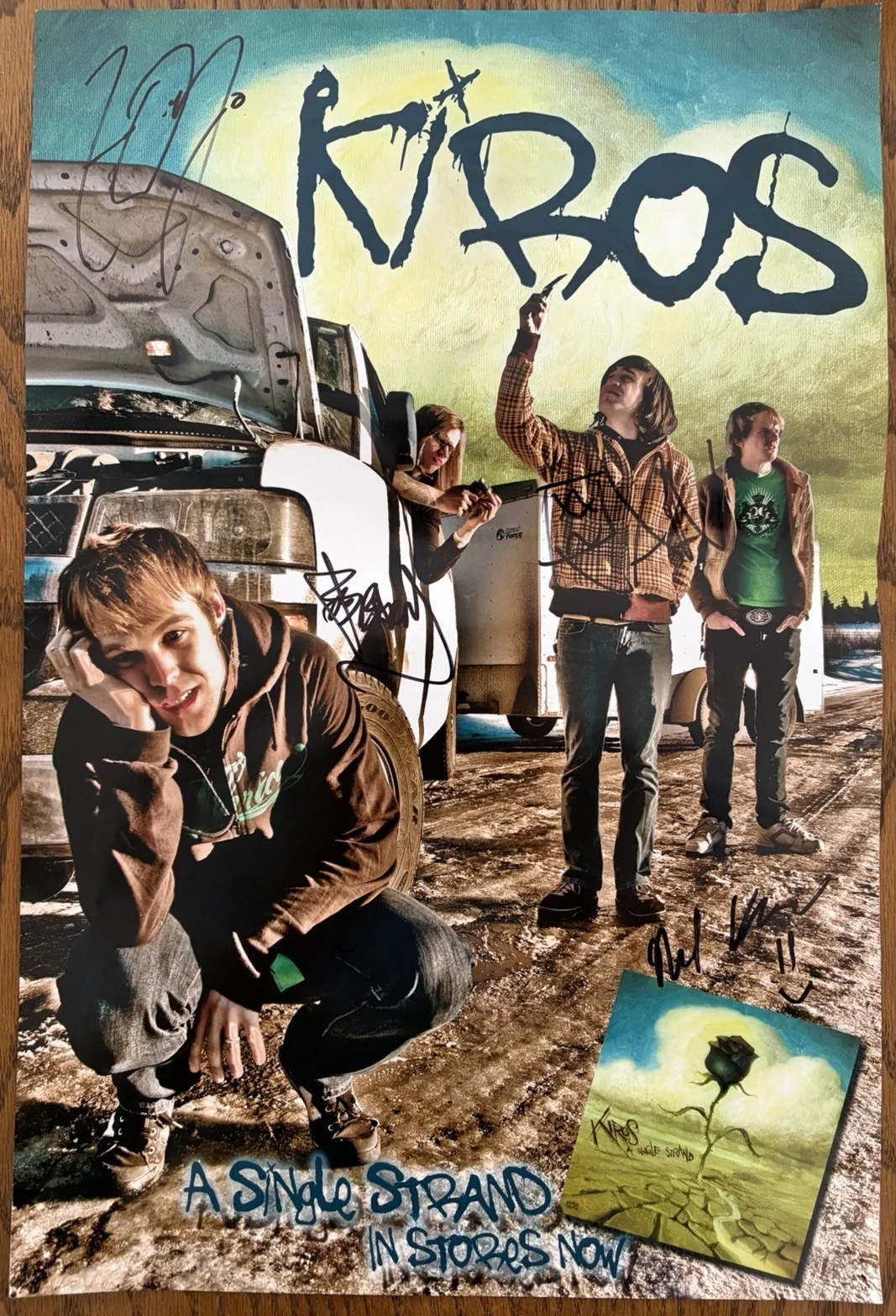 Kiros A Single Strand 2008 Signed Autographed 12x18 Poster & 8x10 Photo, image 2