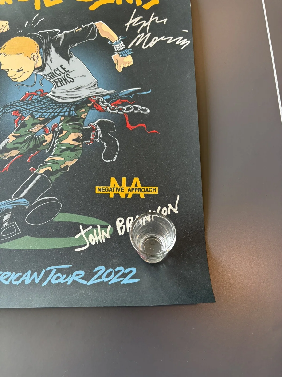 Circle Jerks / 7 Seconds / Negative Approach Signed 18x24 2022 Tour Poster, image 5