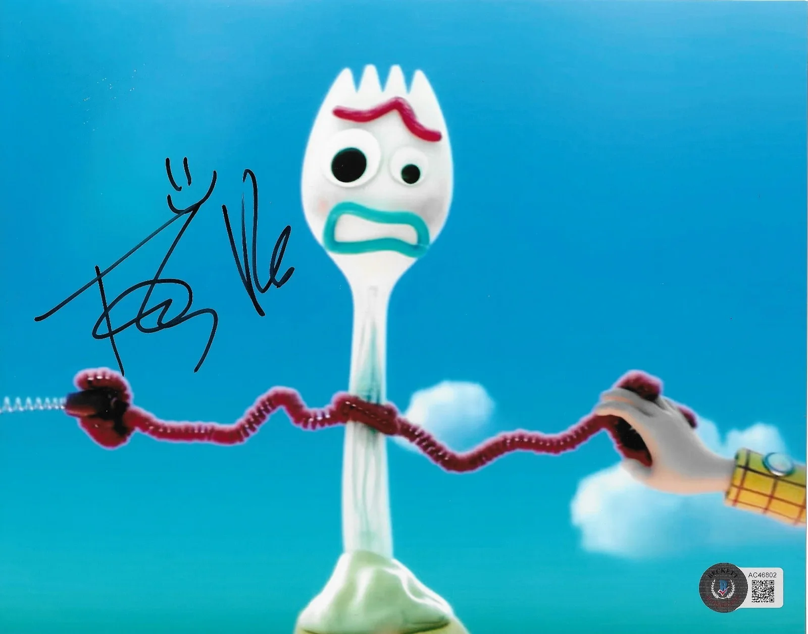 Tony Hale — Tony Hale Disney Toy Story 4 Forky Signed 8x10 Photo Autographed BAS 802