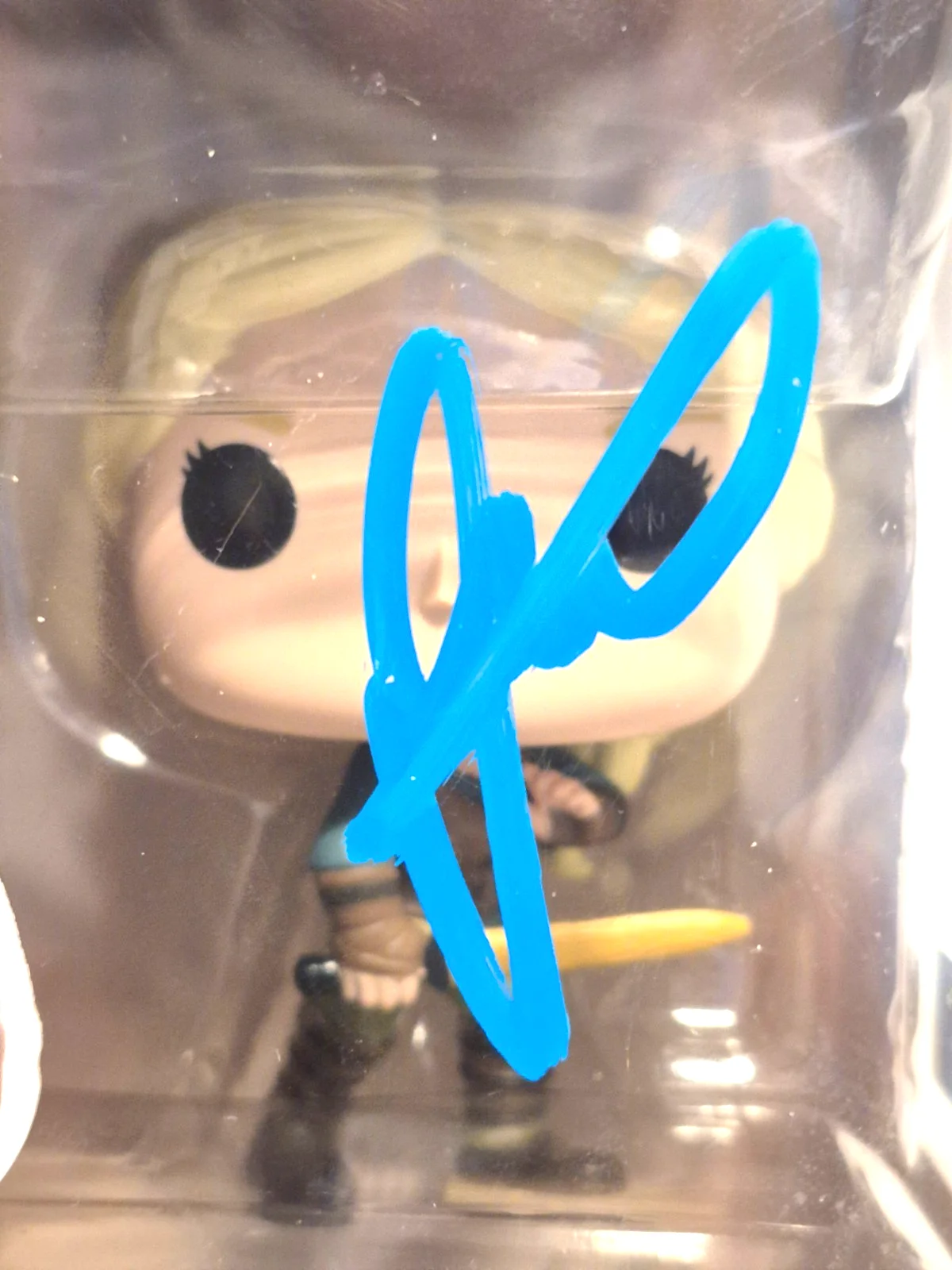 FREYA ALLAN — FREYA ALLAN SIGNED AUTOGRAPHED THE WITCHER CIRI FUNKO POP 1319 RARE BAS COA, изображение 2