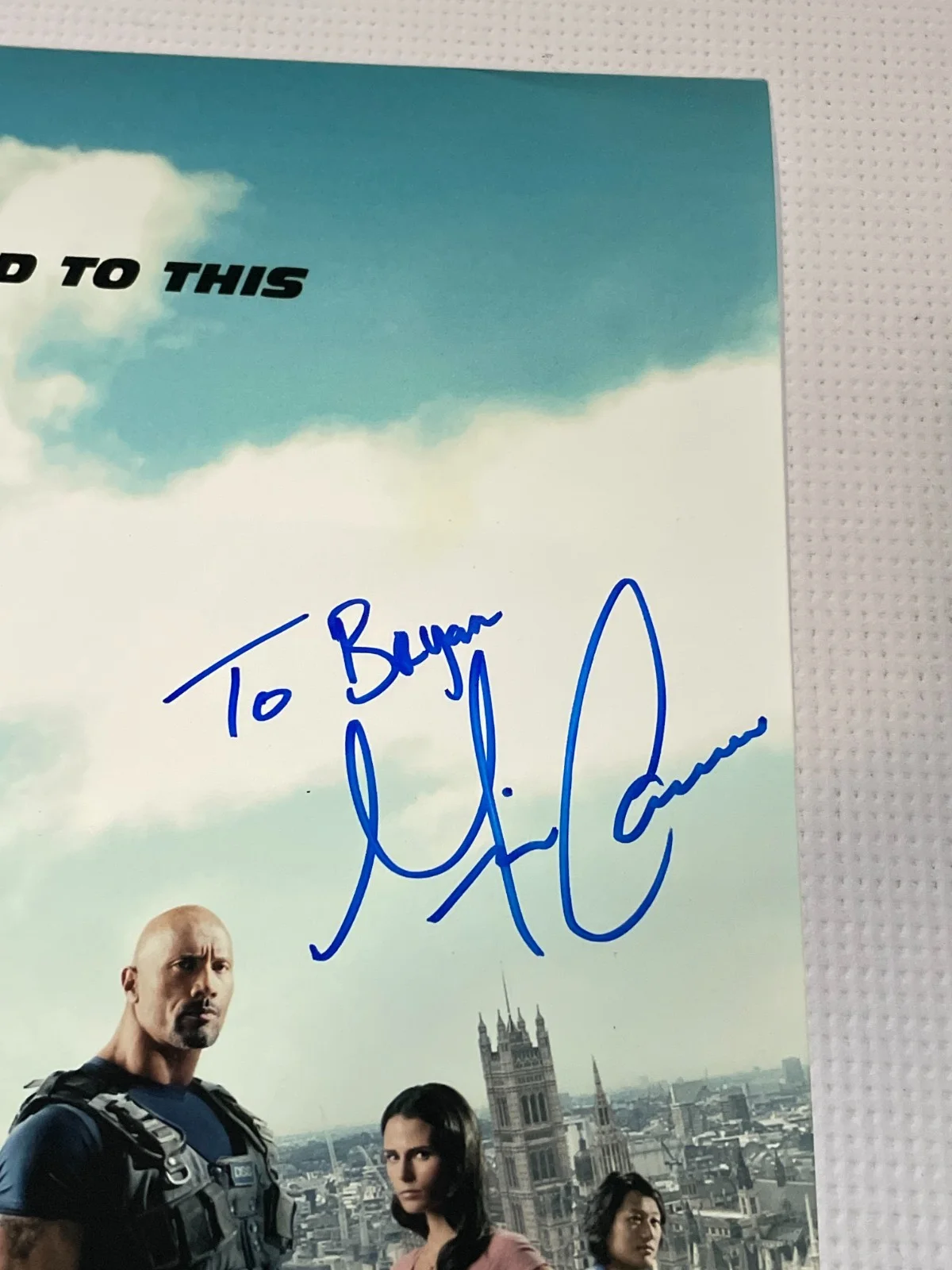 Jordana Brewster — Fast & Furious 6 Signed 12x18" Mini Poster Brewster, Rodriguez & Gina Carano BAS, изображение 3