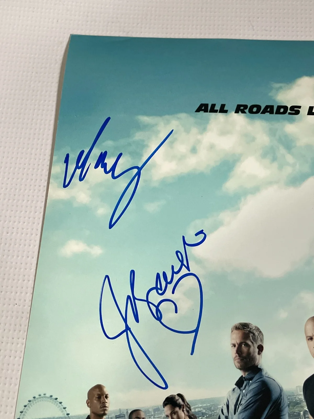 Jordana Brewster — Fast & Furious 6 Signed 12x18" Mini Poster Brewster, Rodriguez & Gina Carano BAS, изображение 4