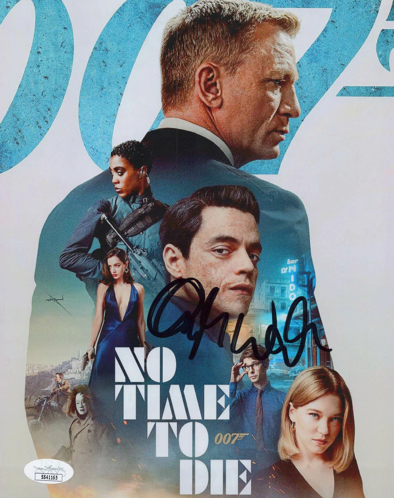 CHRISTOPH WALTZ — Christoph Waltz signed "NO TIME TO DIE" 8x10 Photo a EXACT PROOF Full Sig JSA, изображение 5