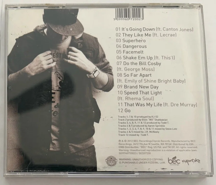 KJ-52 Dangerous CD 2012 Signed Autographed BEC Jonah Sorrentino Very Good, изображение 3