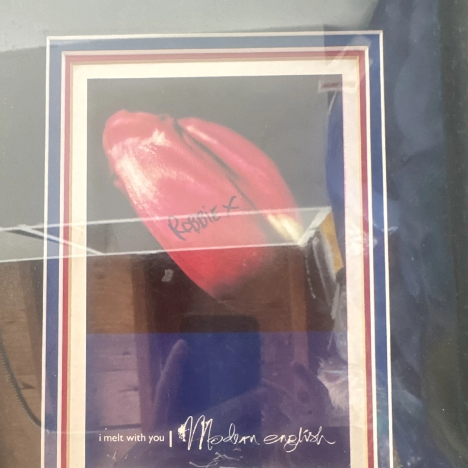 Robbie X Modern English Signed Framed Display w/ COA (Startifacts), image 2