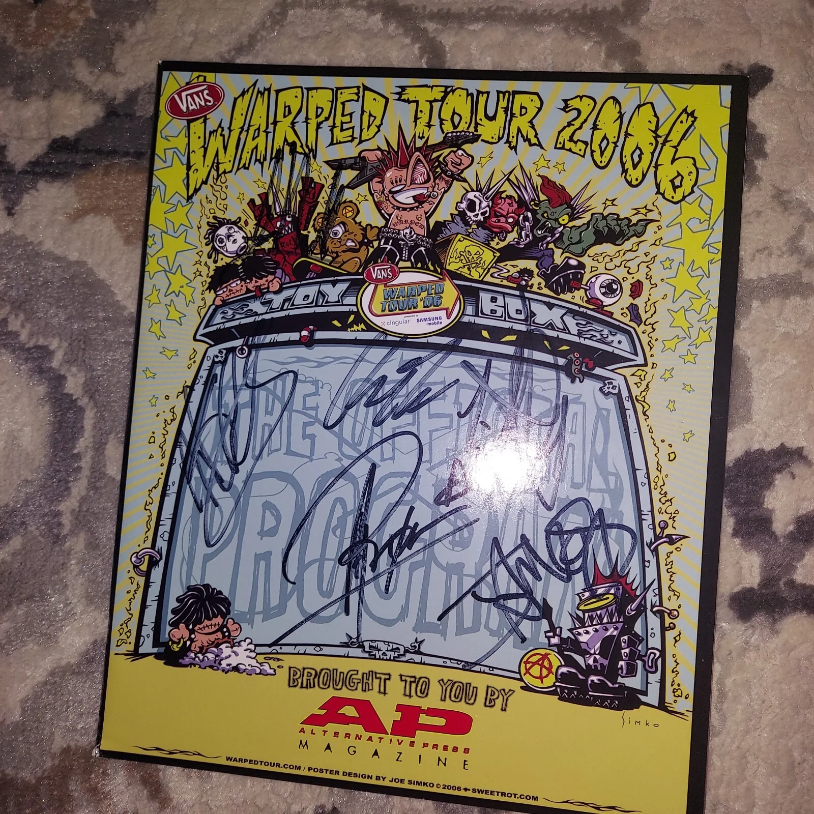 Underoath Autographed Hand Signed Vans Warped Tour Program Magazine L@@K More FS, image 4