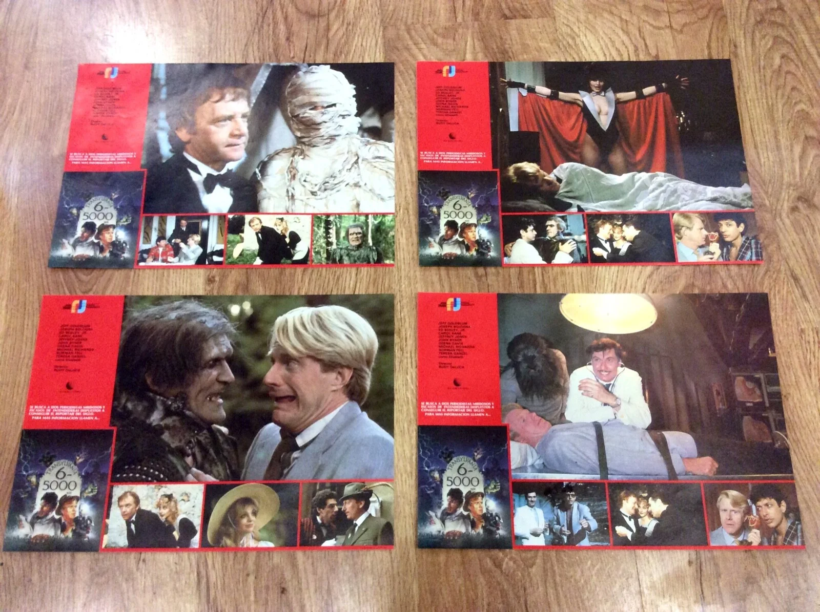 TRANSSYLVANIA 6-5000 Original Movie Lobby Card Photos GEENA DAVIS JEFF GOLDBLUM, изображение 2