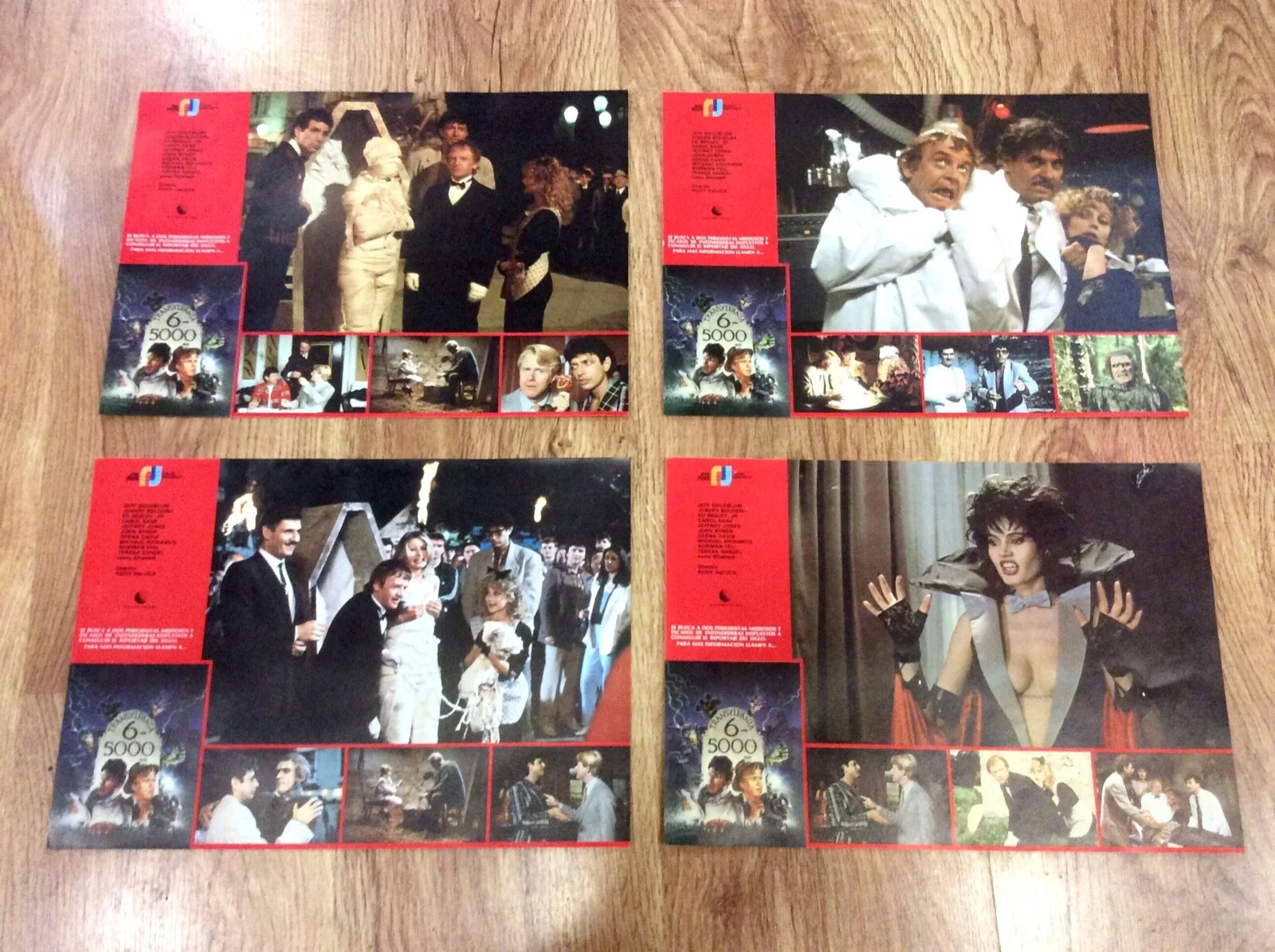 TRANSSYLVANIA 6-5000 Original Movie Lobby Card Photos GEENA DAVIS JEFF GOLDBLUM, изображение 3