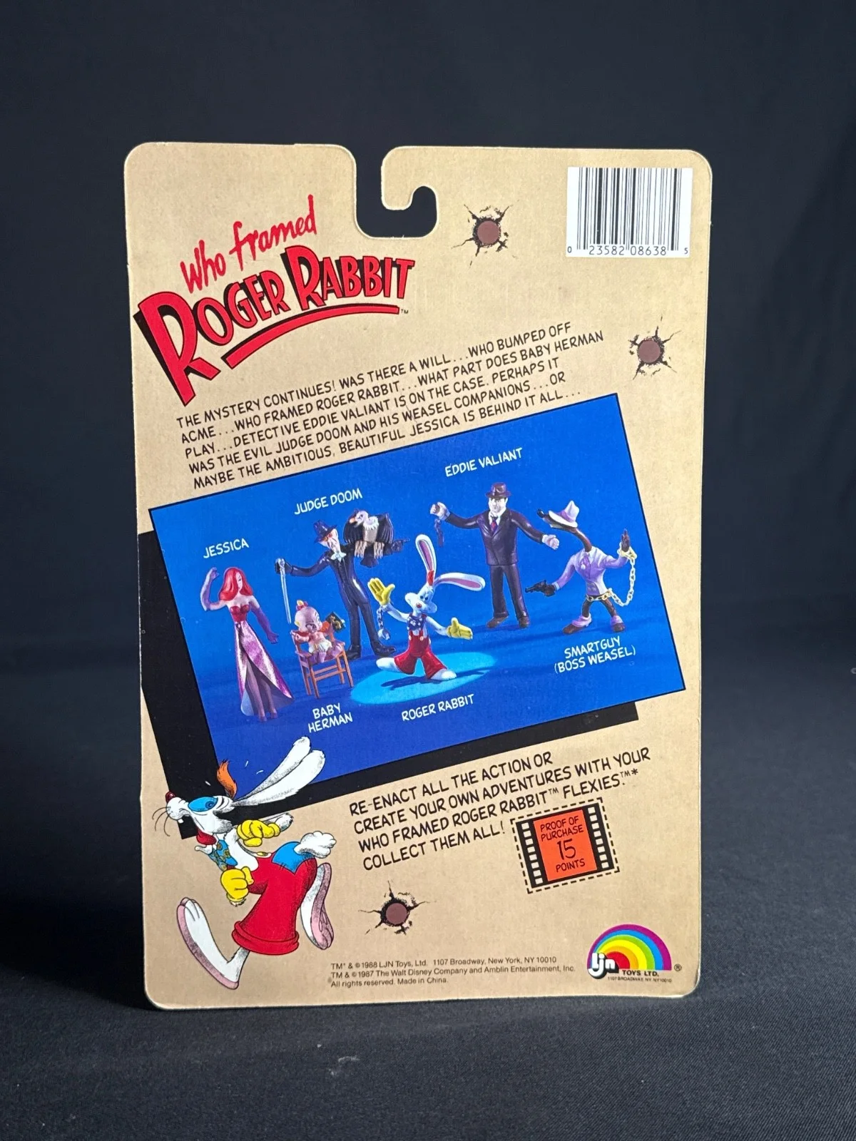Charles Fleischer — Charles Fleischer Signed Who Framed Roger Rabbit Toy Figure PSA 9A20458, image 3