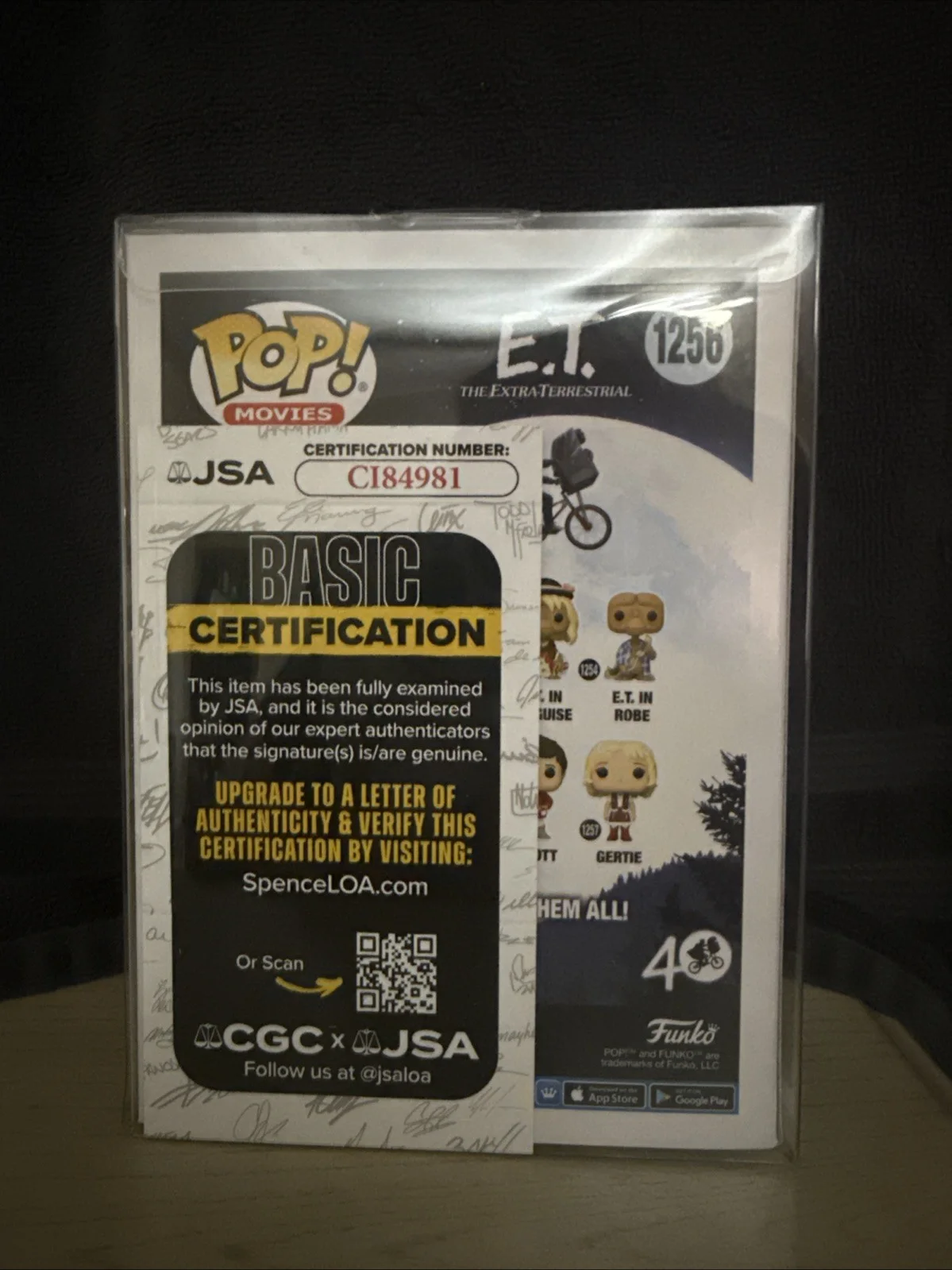 Henry Thomas — E.T Henry Thomas autographed signed inscribed Funko Pop #1256 JSA COA Elliot, image 3