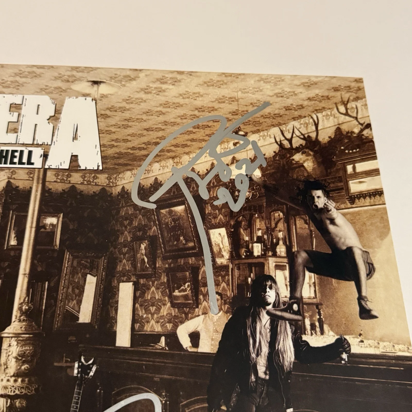 PANTERA SIGNED COWBOYS FROM HELL VINYL RECORD PHIL ANSELMO REX BROWN JSA COA, image 2