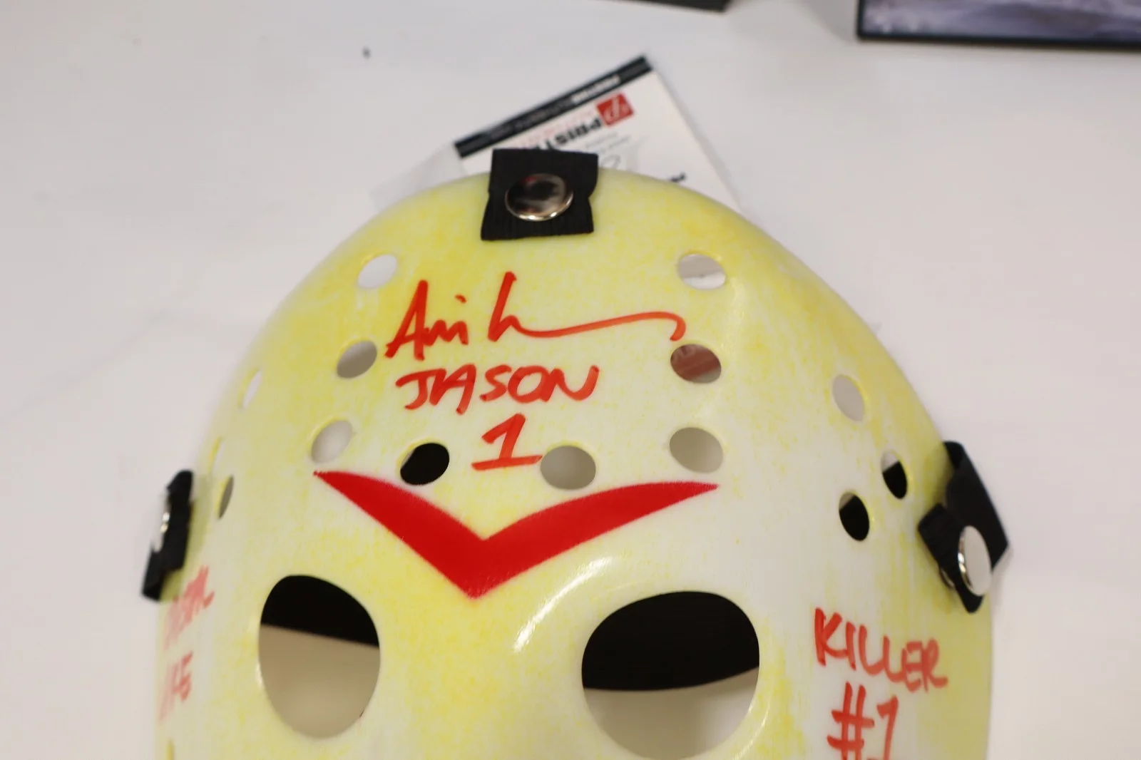Ari Lehman Signed Jason Voorhees Mask Autograph Friday the 13th Horror COA, image 2