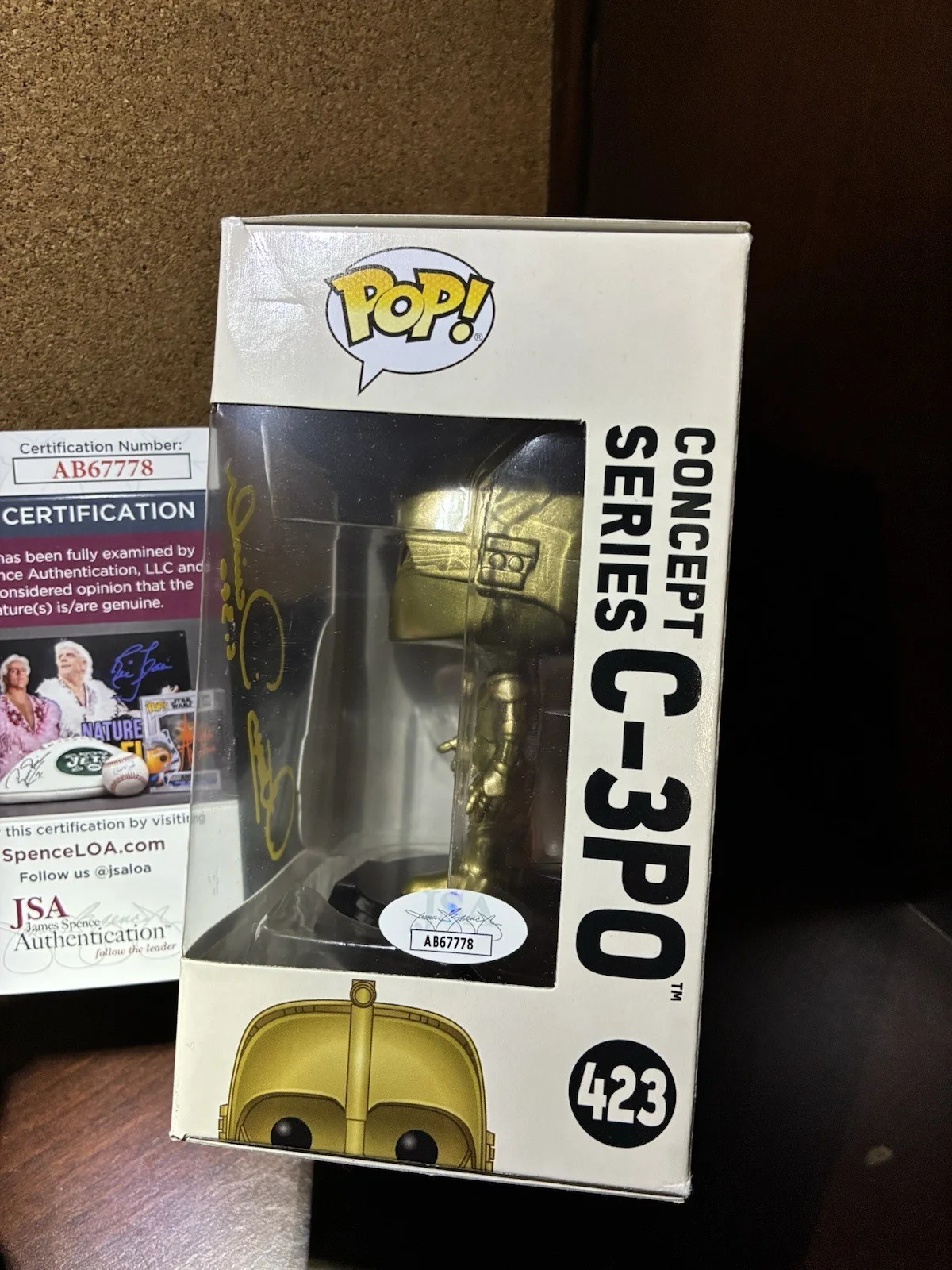 Anthony Daniels — Funko Pop Star Wars Concept Series C-3PO 423 Signed Anthony Daniels JSA, image 3