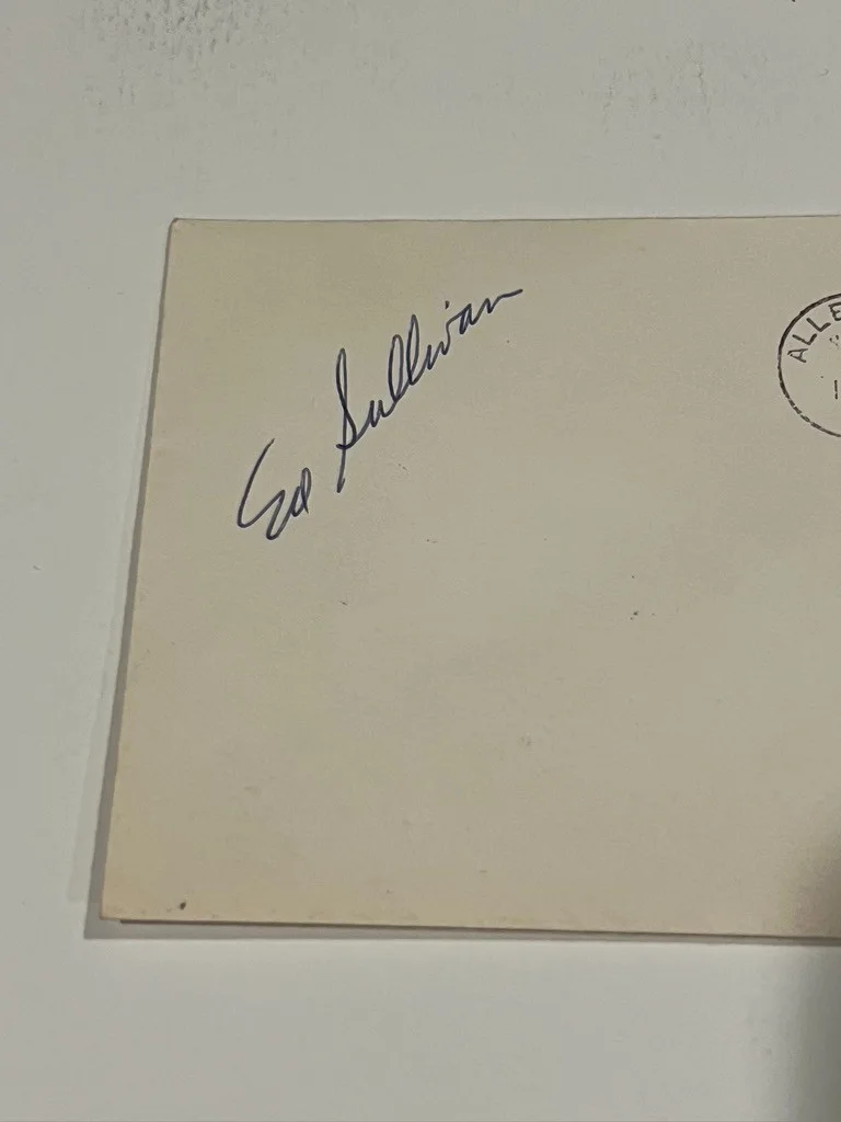 Ed Sullivan Hand Signed Vintage First Day Cover, image 2