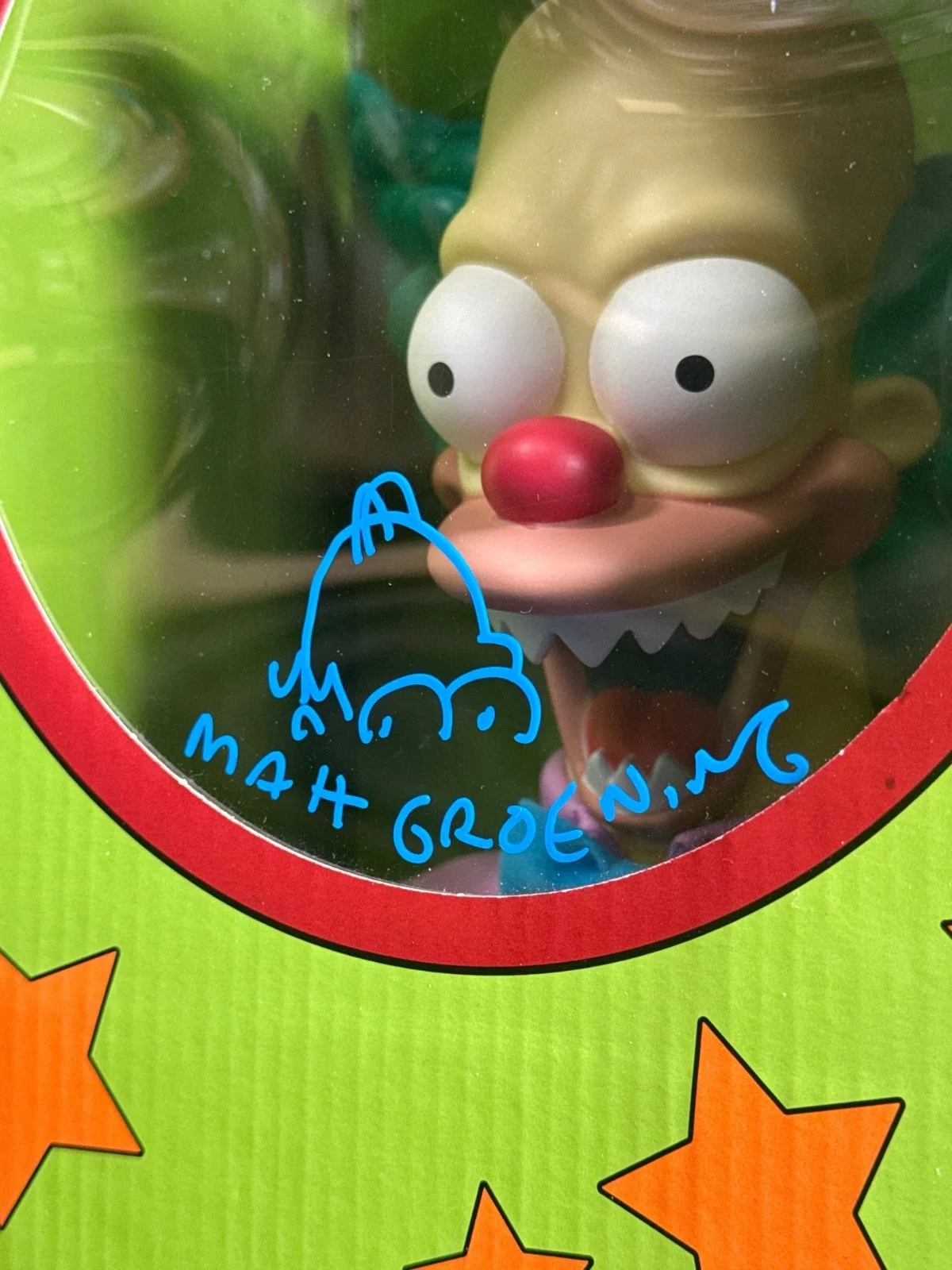 Matt Groening — Matt Groening Signed Talking Krusty Doll With Homer Sketch BAS AE22966, image 3
