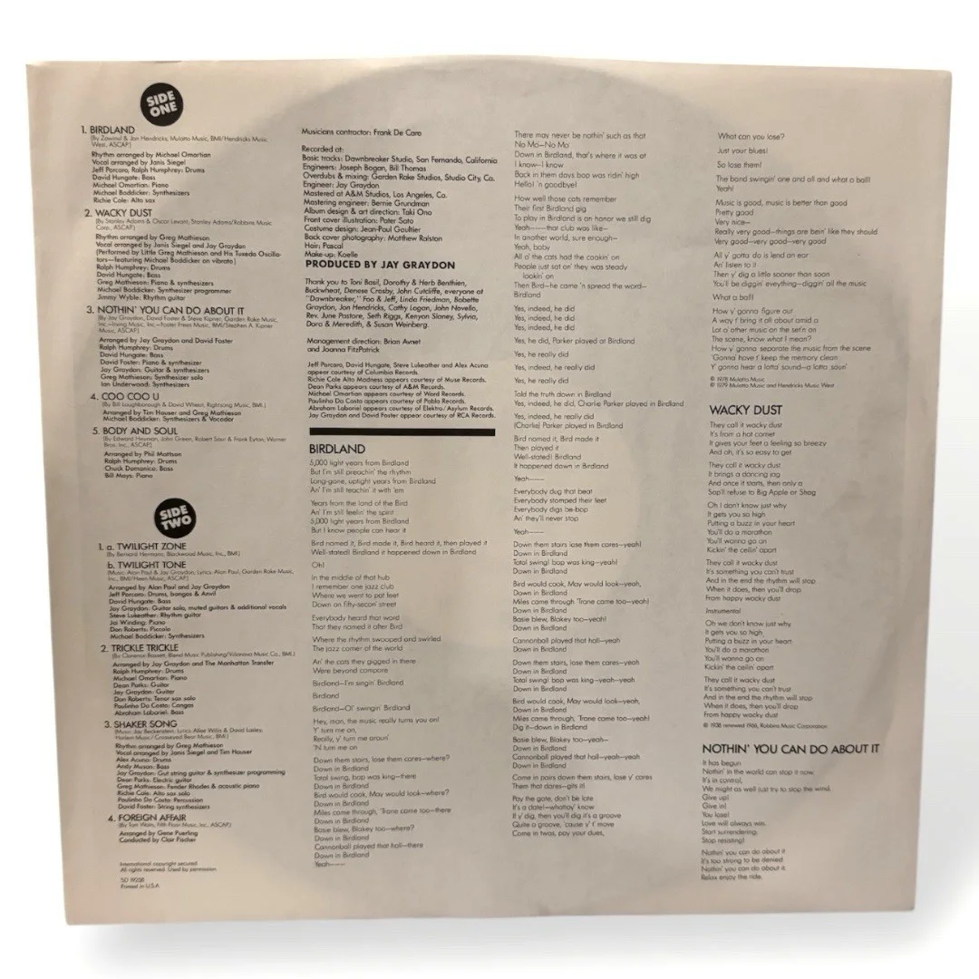 The Manhattan Transfer: Extensions. 1979 hand signed autograph LP Record Vinyl, image 5