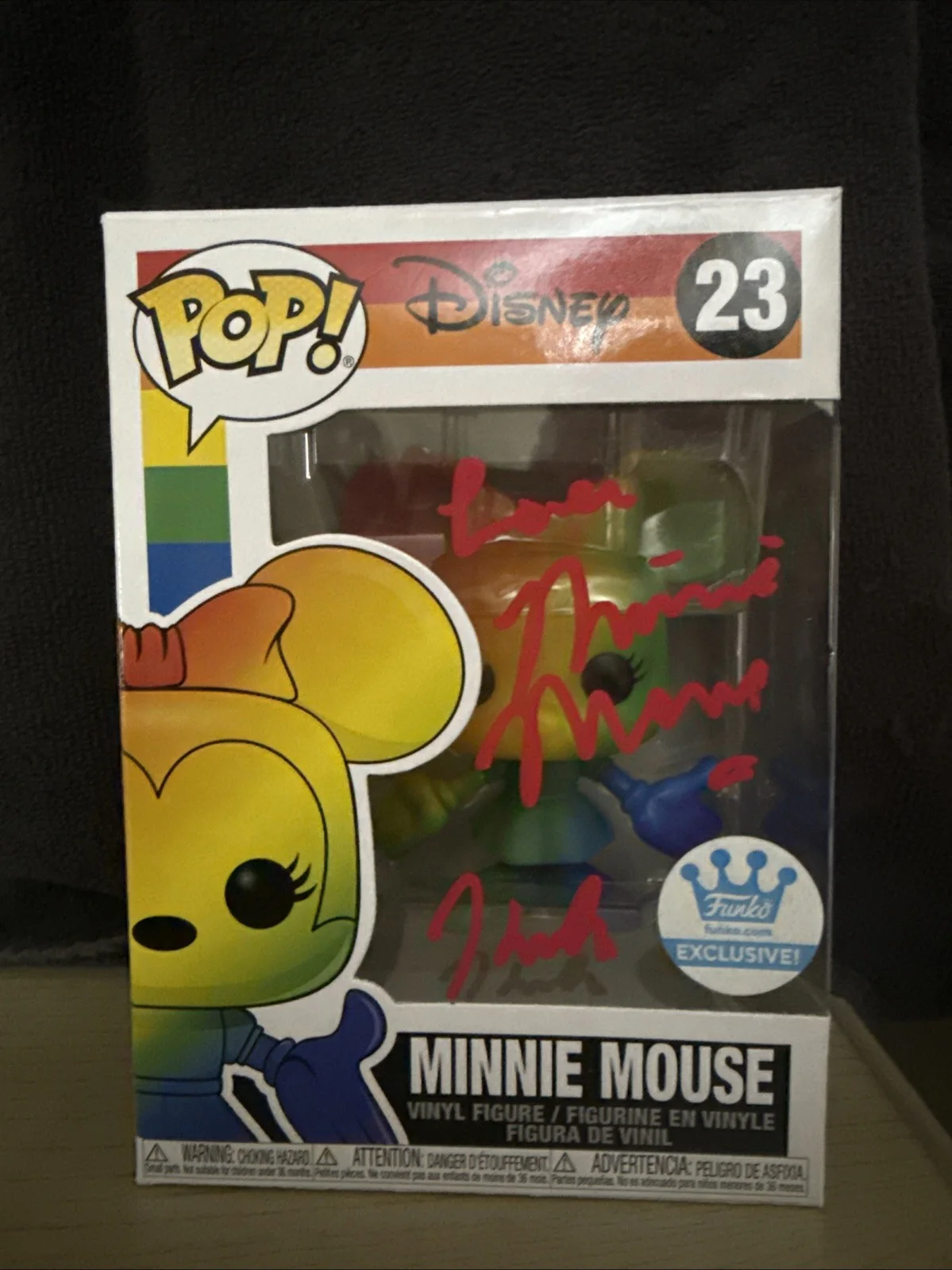 Kaitlyn Robrock — Disney Kaitlyn Robrock Voice Of Minnie Mouse signed Funko Pop LGBTQ support