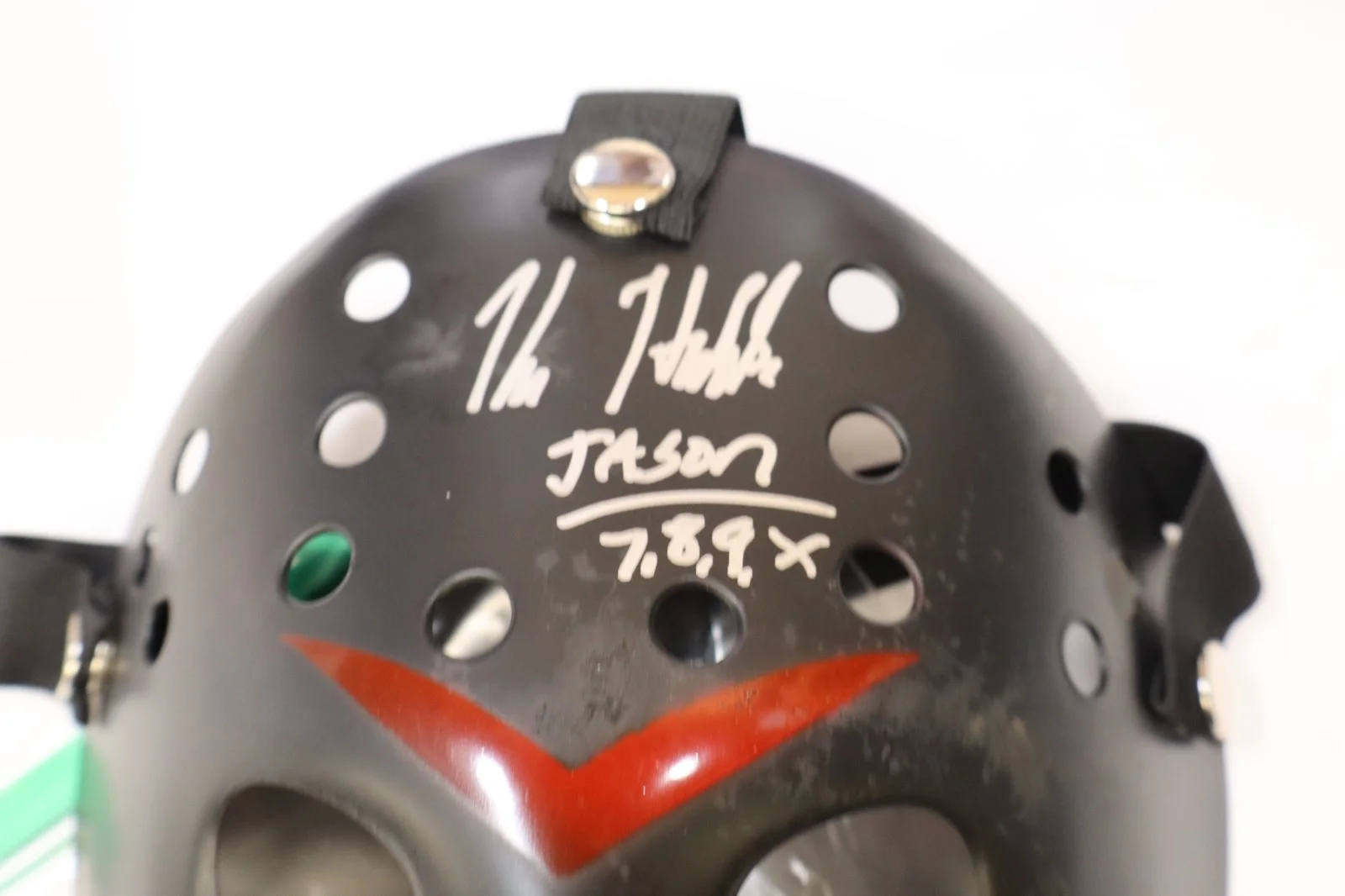 Kane Hodder Signed Jason Voorhees Mask Friday the 13th Autograph Black COA, image 2
