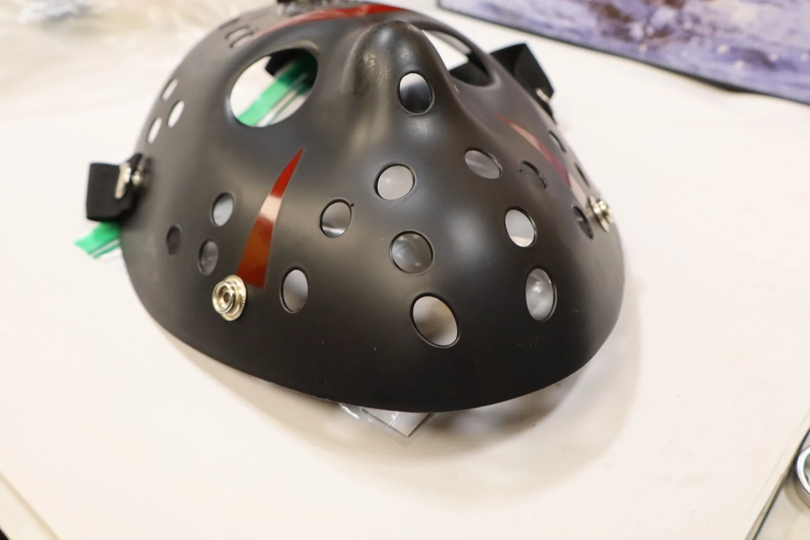 Kane Hodder Signed Jason Voorhees Mask Friday the 13th Autograph Black COA, image 4